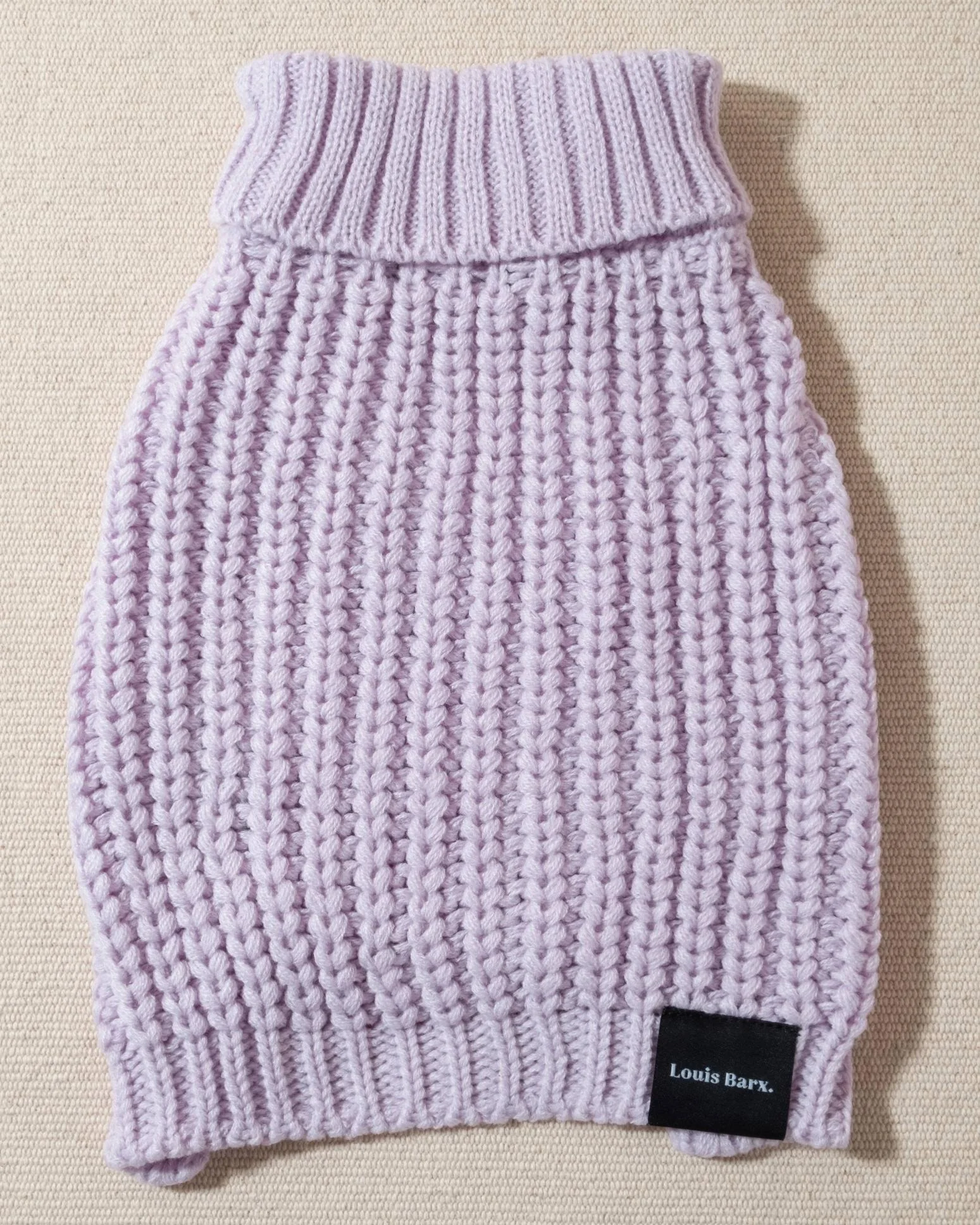 Adele Lilac Turtleneck Dog Sweater - Image 2
