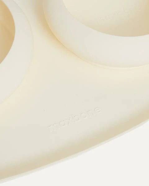 Dinner Is Served Bubble Bowl + Mat Set, Ivory - Image 6