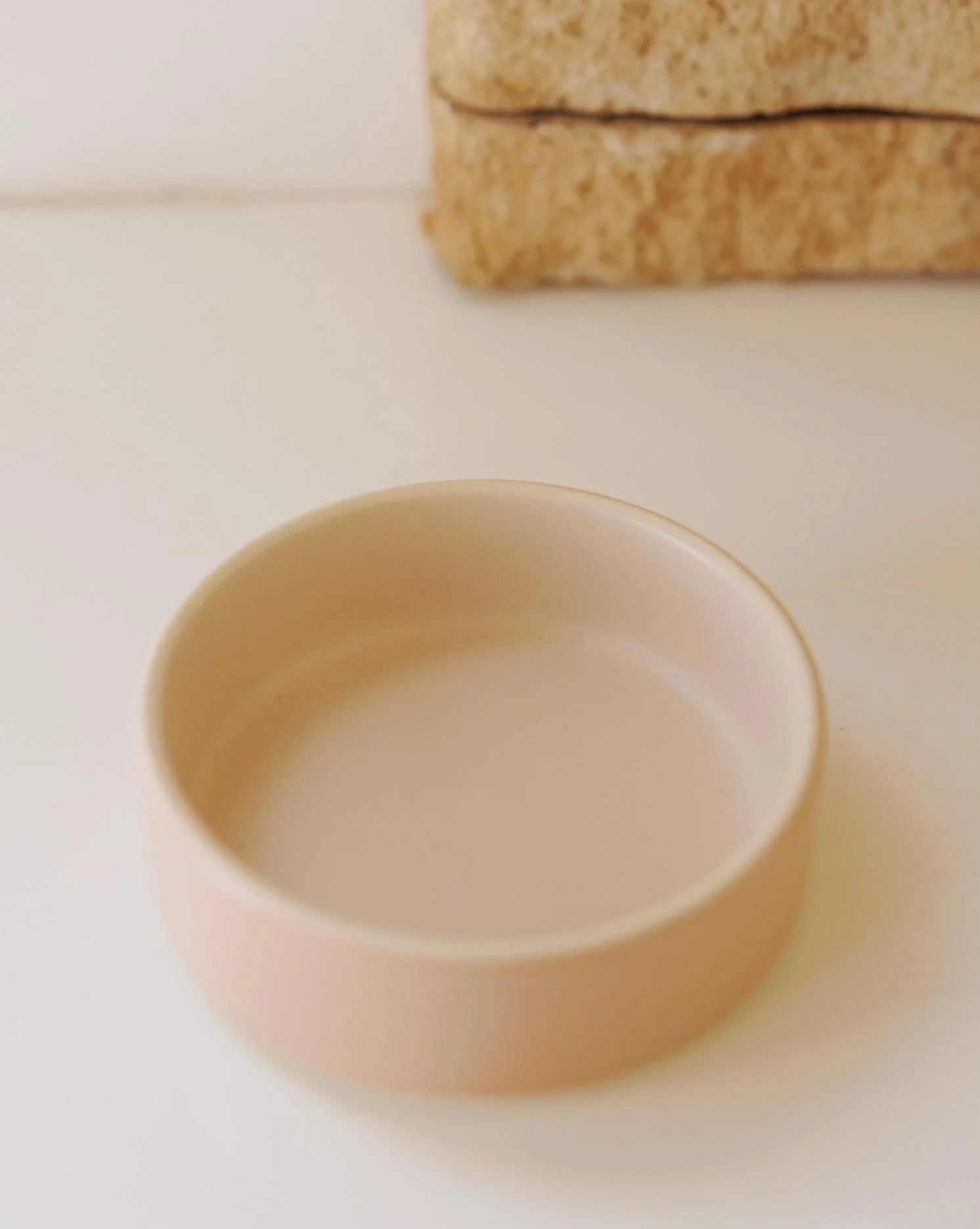 Bowled Over Modern Blush Dog Bowl - Image 4
