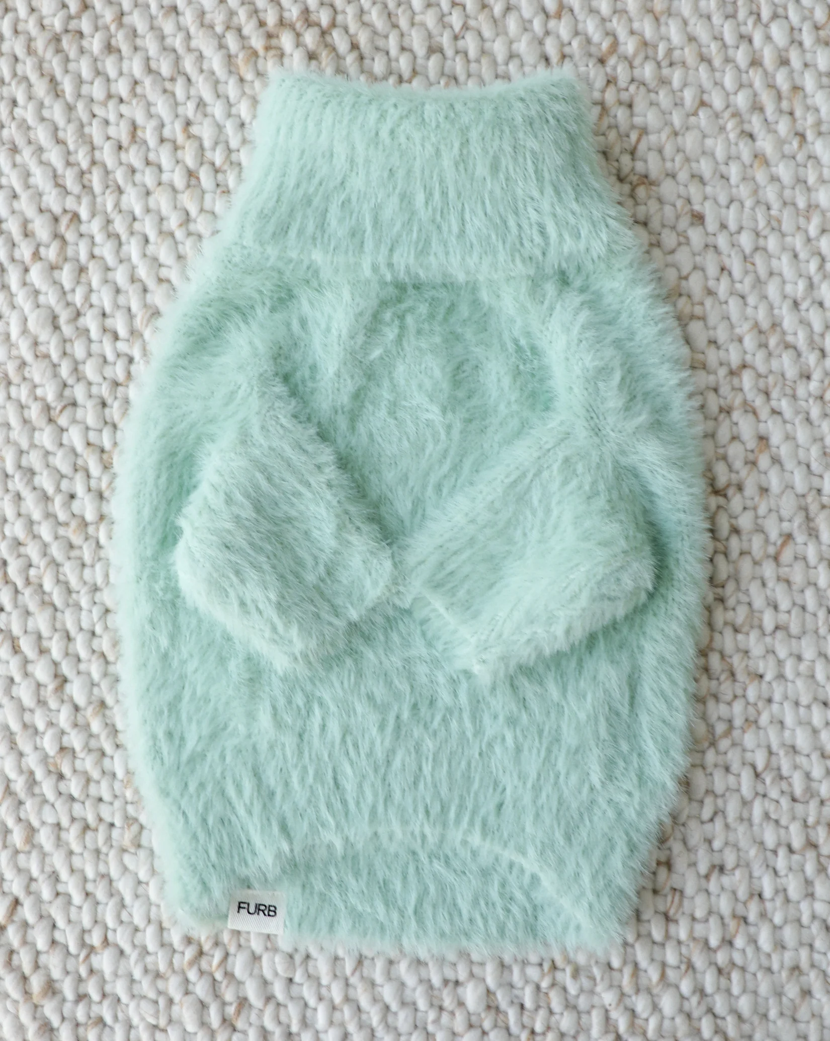 Bobbi Mint Eyelash Knit Dog Sweater - Image 2