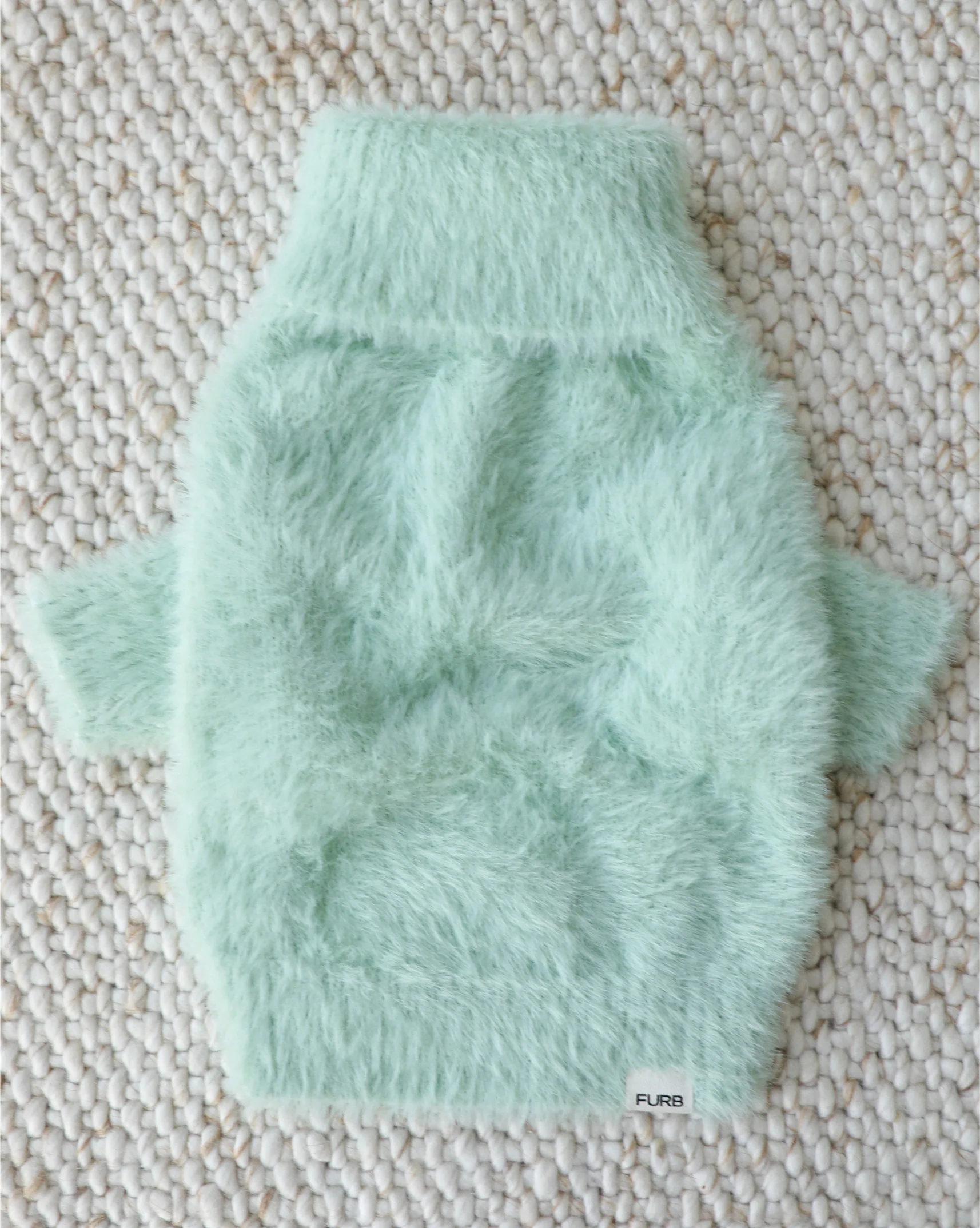 Bobbi Mint Eyelash Knit Dog Sweater - Image 5