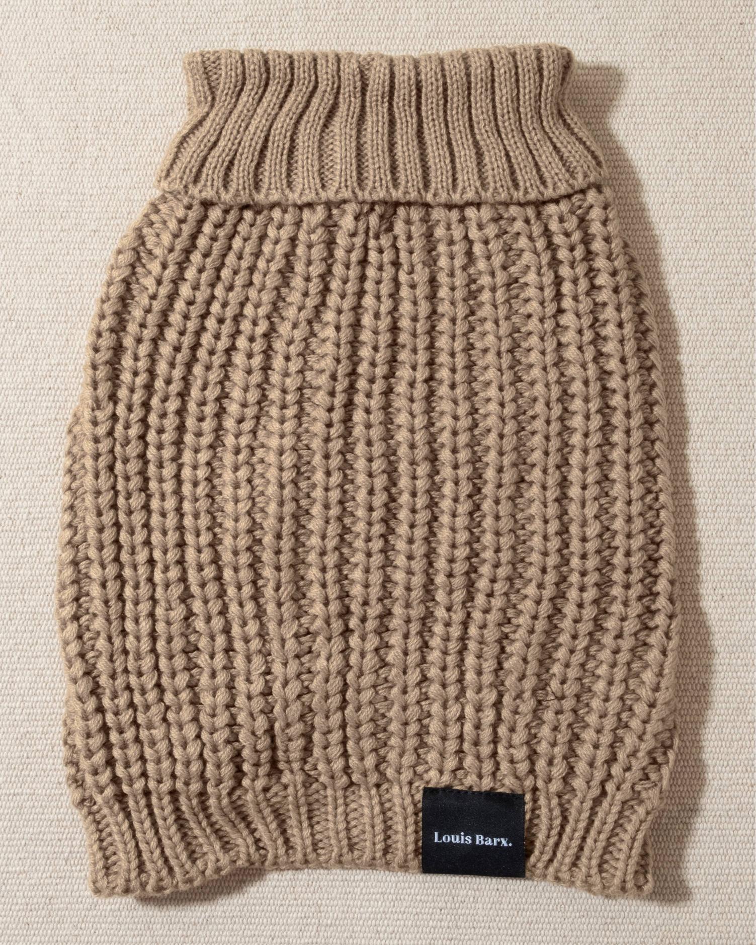 Adele Mocha Turtleneck Dog Sweater - Image 3