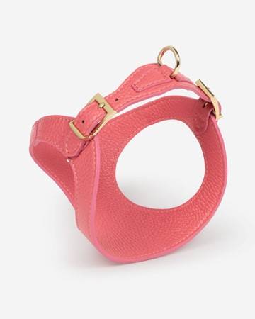 Luca Pink Leather Dog Harness - Image 3