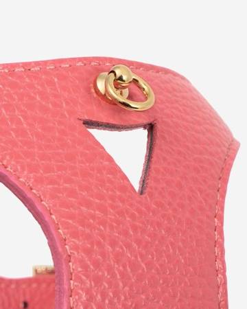 Luca Pink Leather Dog Harness - Image 4