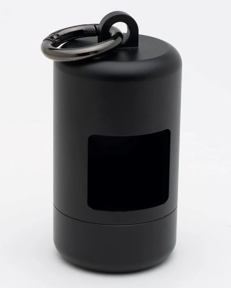 Top Dog Black Metal Poop Bag Holder