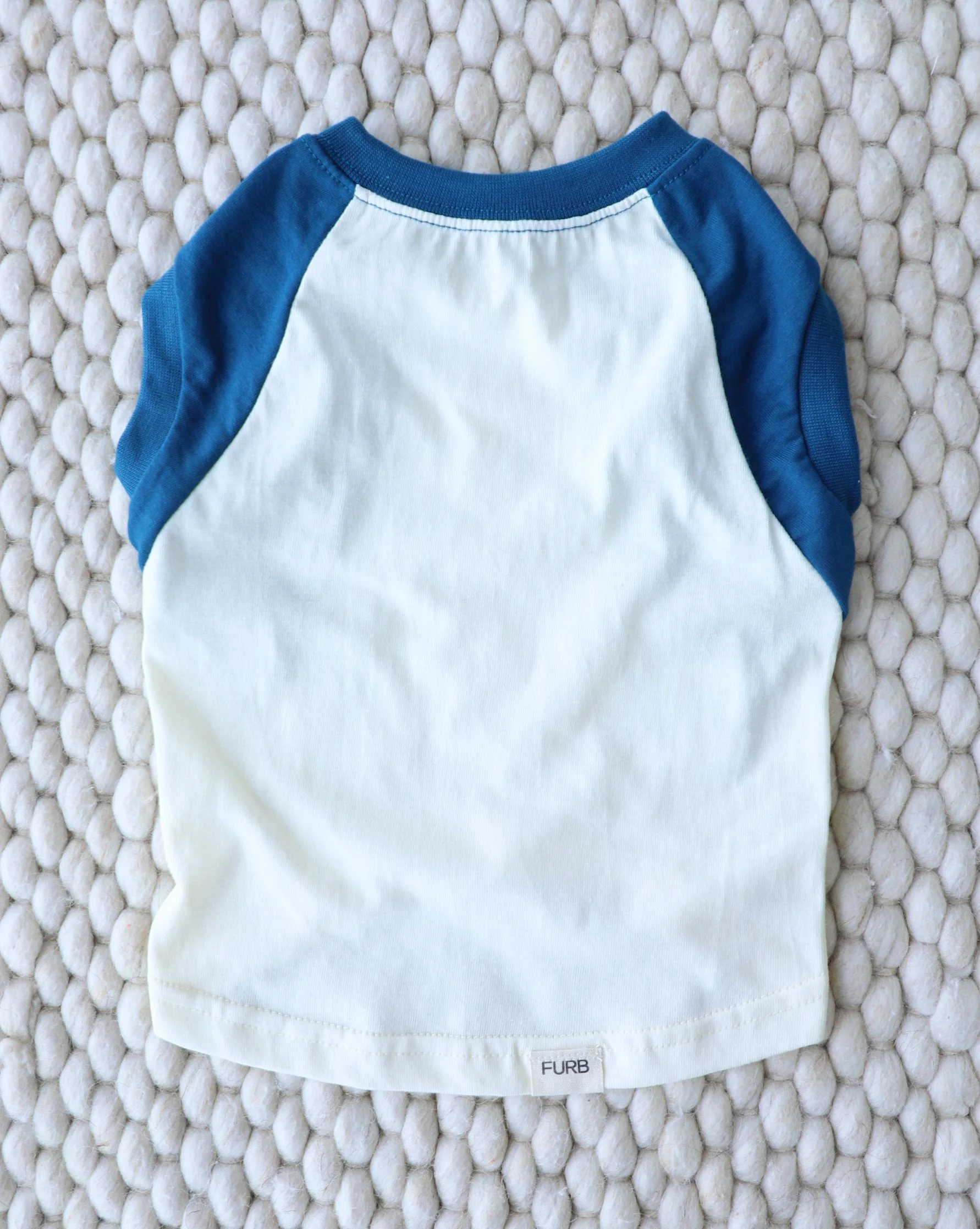 Stay Gold Ivory + Blue Muscle T-Shirt - Image 3