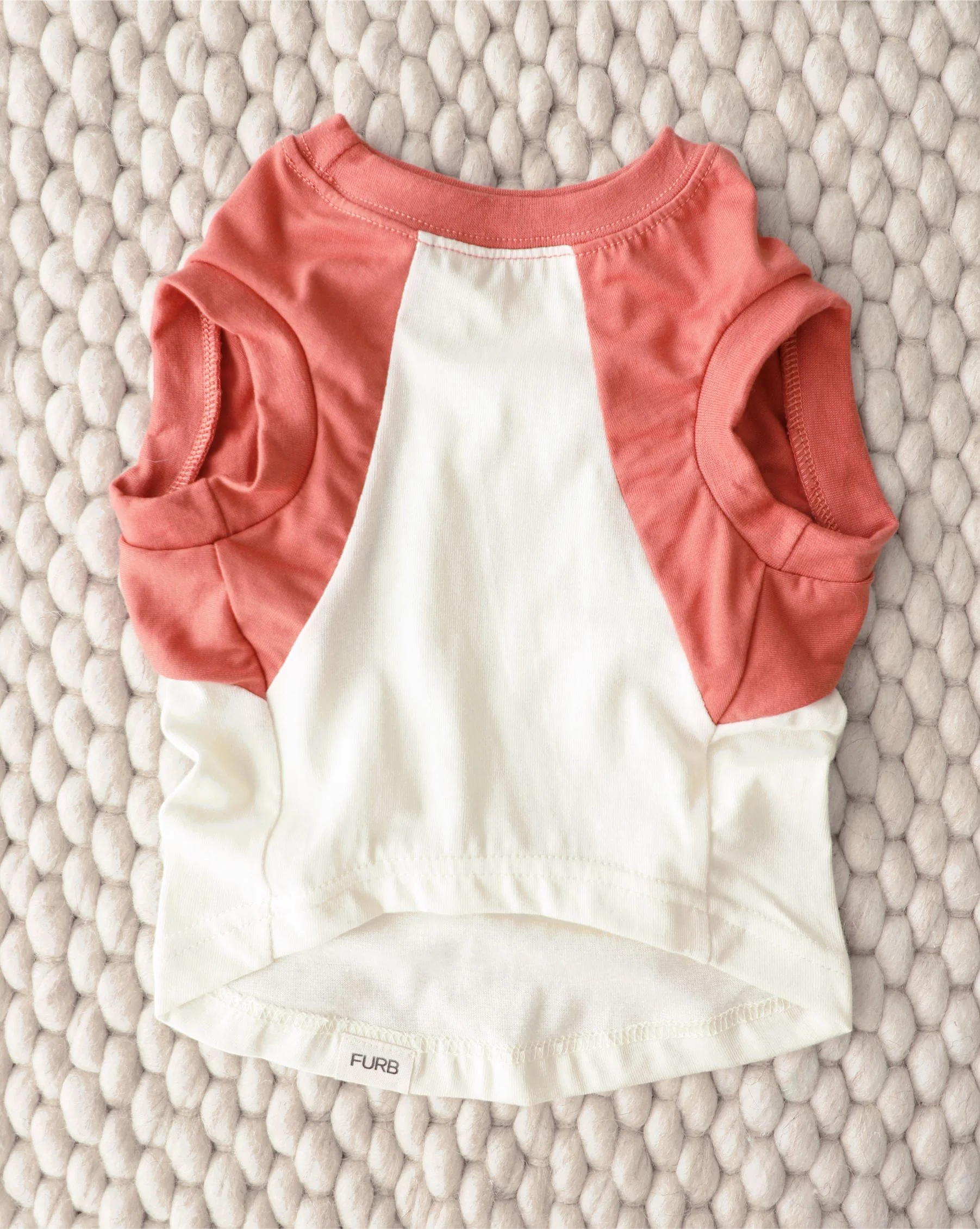 Stay Gold Ivory + Vintage Red Muscle T-Shirt - Image 2