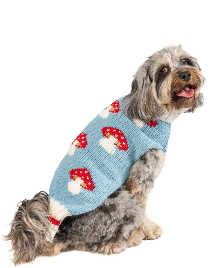 Forest Floof Mushroom Knit Dog Sweater - Image 2