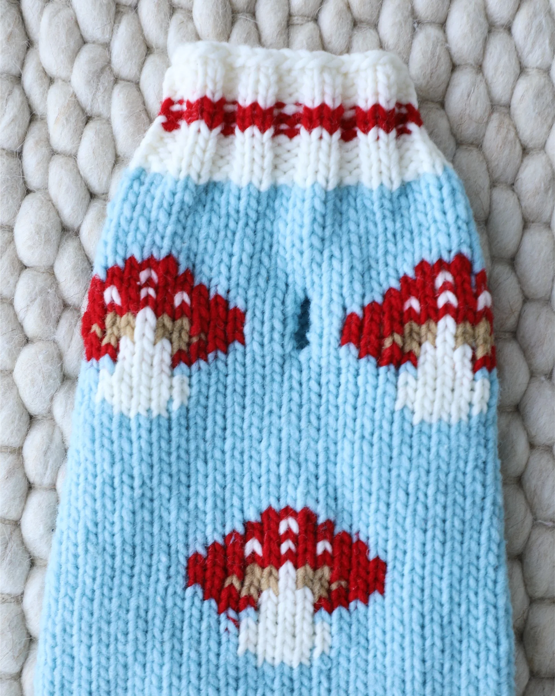 Forest Floof Mushroom Knit Dog Sweater - Image 3