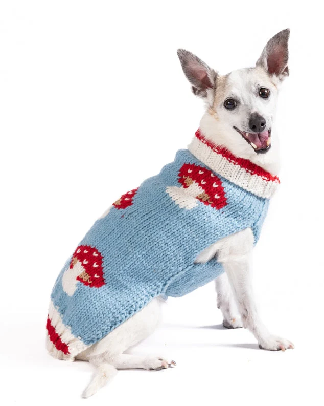 Forest Floof Mushroom Knit Dog Sweater - Image 5