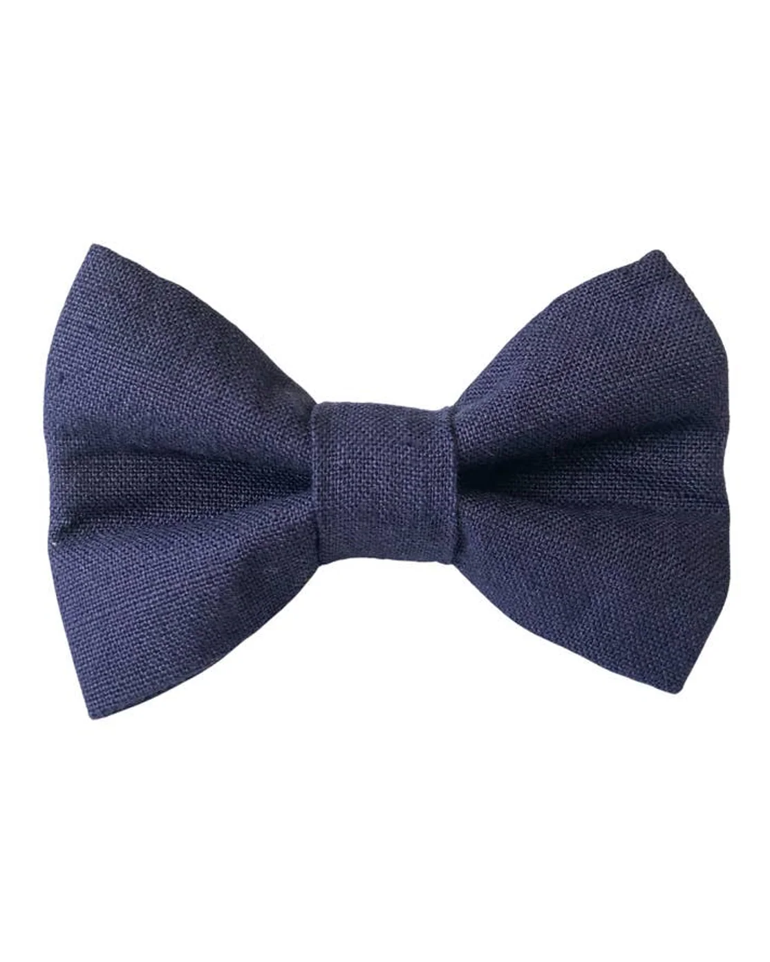 Take a Bow Navy Linen Bow Tie - Image 3