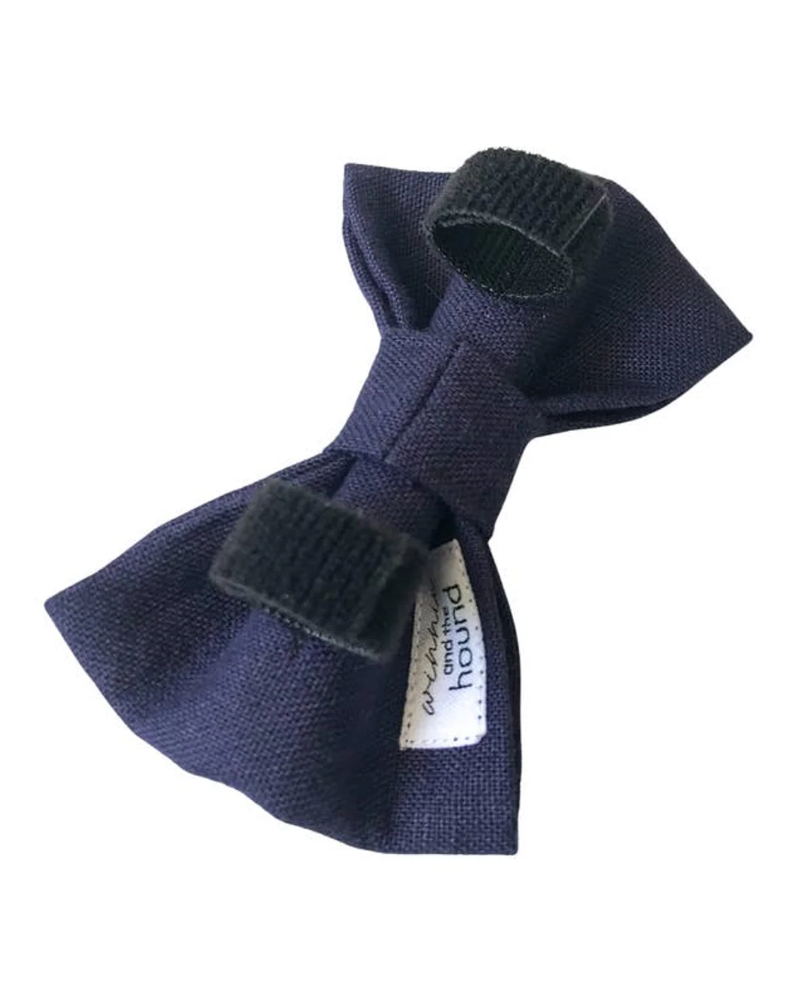 Take a Bow Navy Linen Bow Tie - Image 5