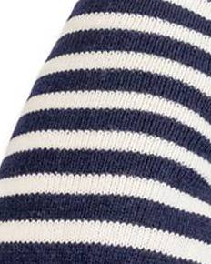 Between the Lines Navy Alpaca Stripe Dog Sweater - Image 6