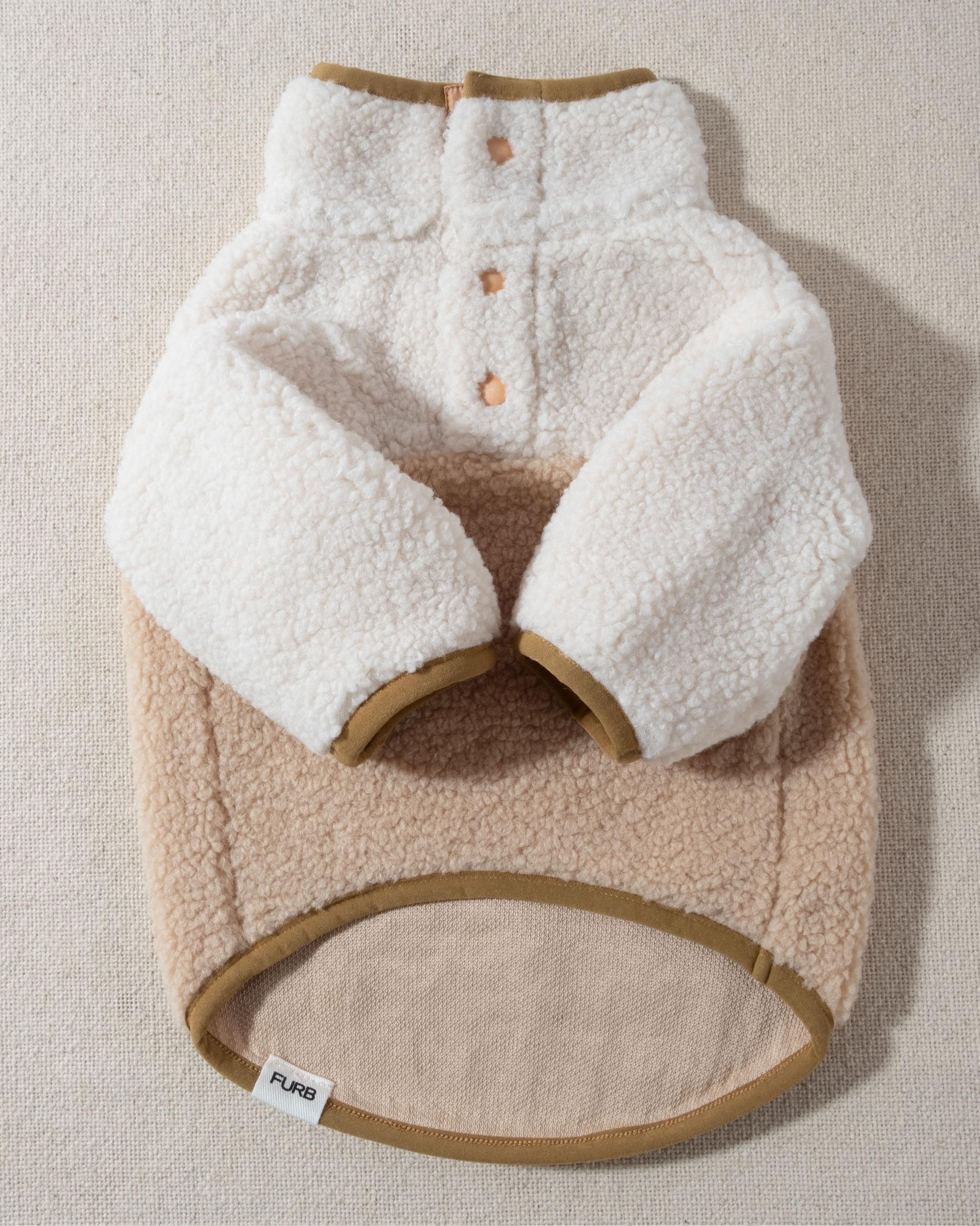 Shiba Tan + Ivory Sherpa Dog Pullover