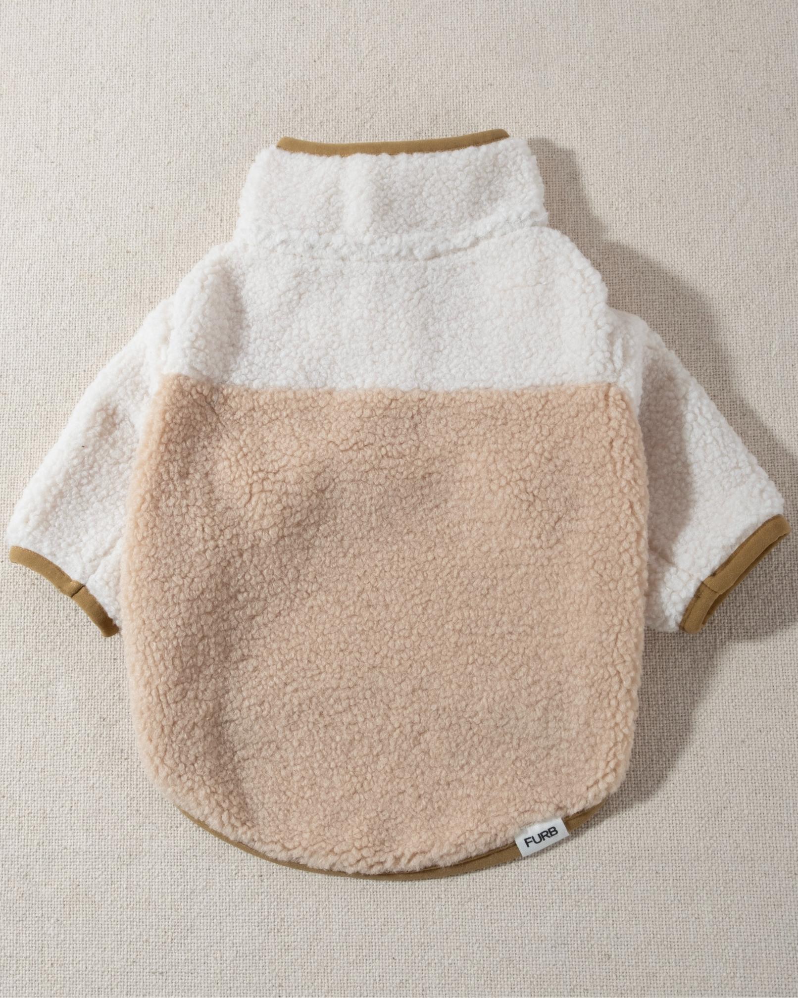 Shiba Tan + Ivory Sherpa Dog Pullover - Image 3