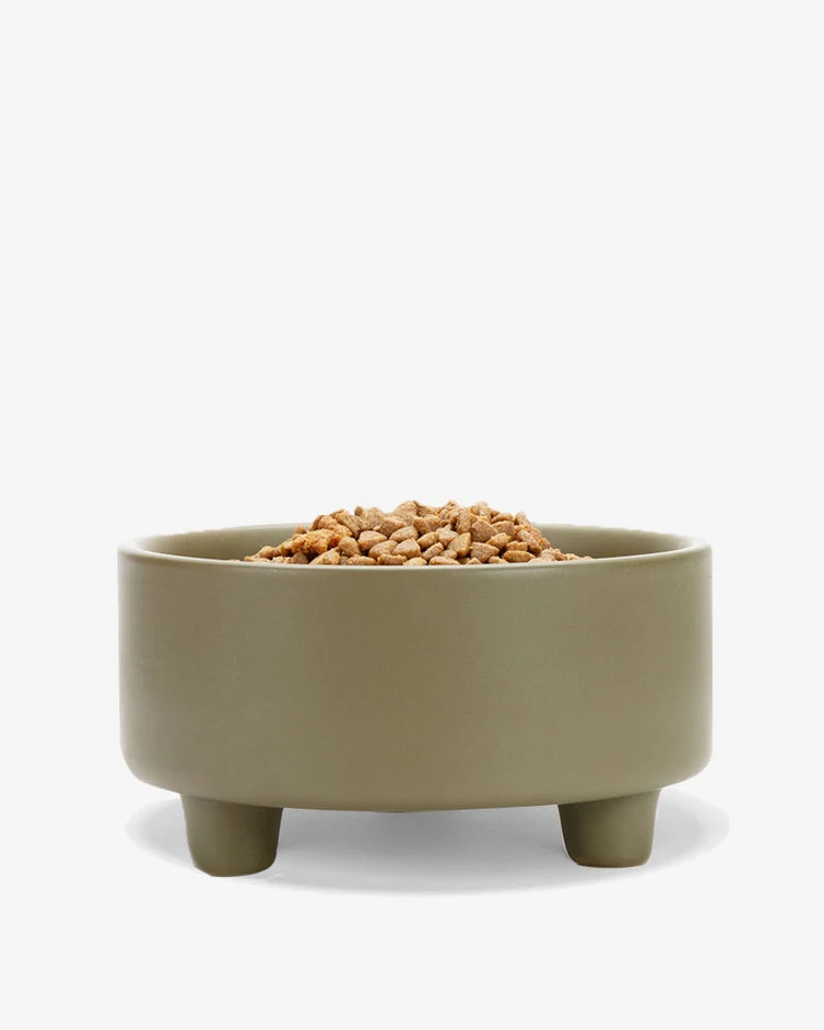 Treat Yourself Olive Ceramic Dog Bowl - Image 2