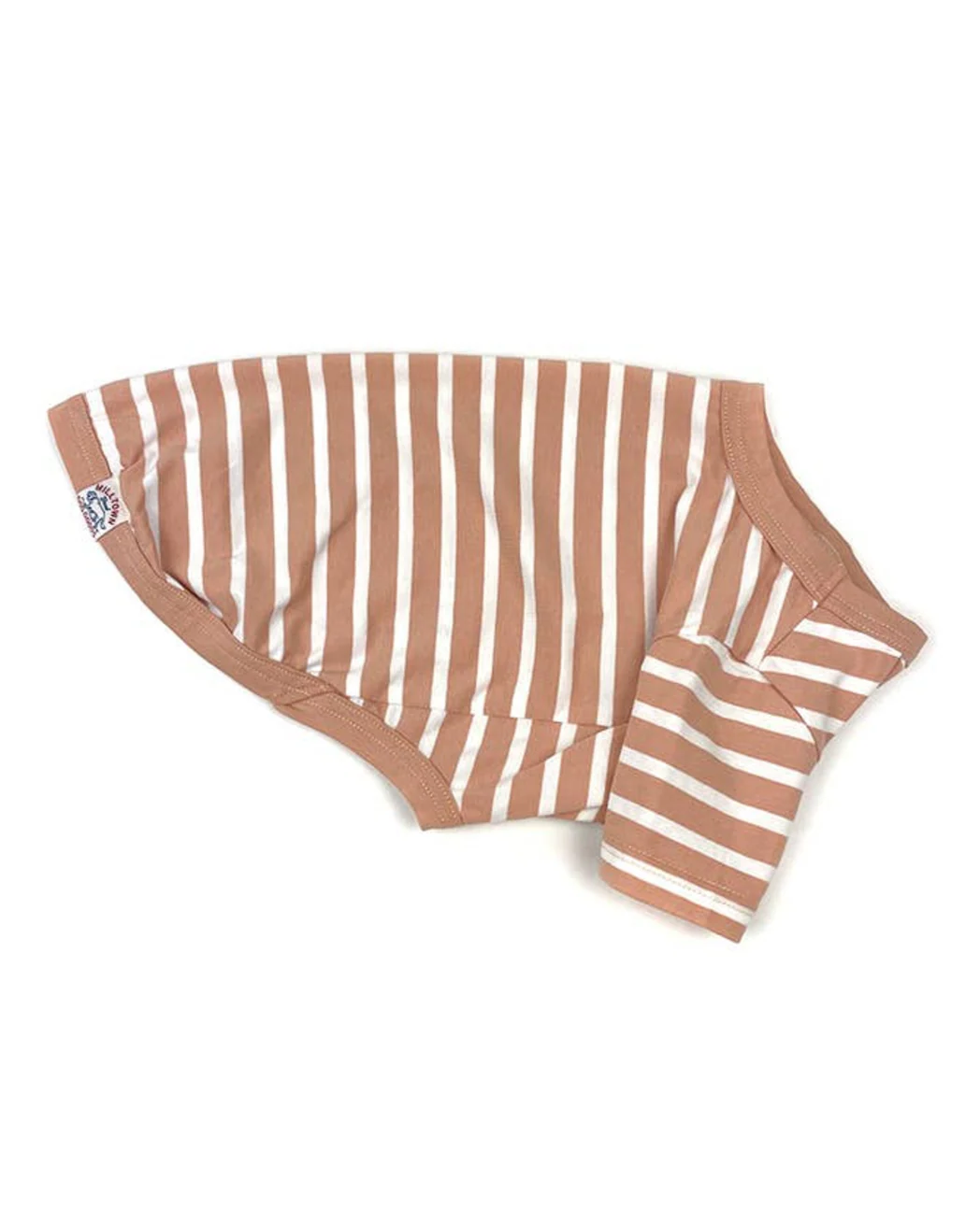 Tiny Gondolier Peach + Cream Stripe Tee - Image 2