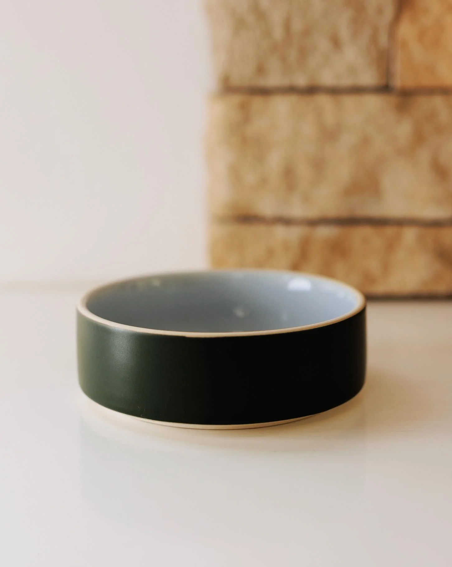 Smooth Sailing Forest Green Dog Bowl - Image 2
