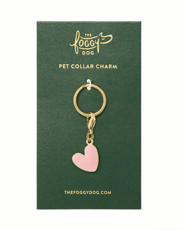 Pink Heart Collar Charm - Image 3