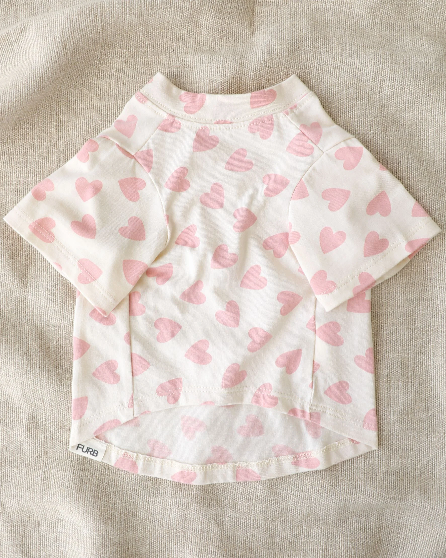 Lovey Dovey Heart Print Dog T-Shirt - Image 3