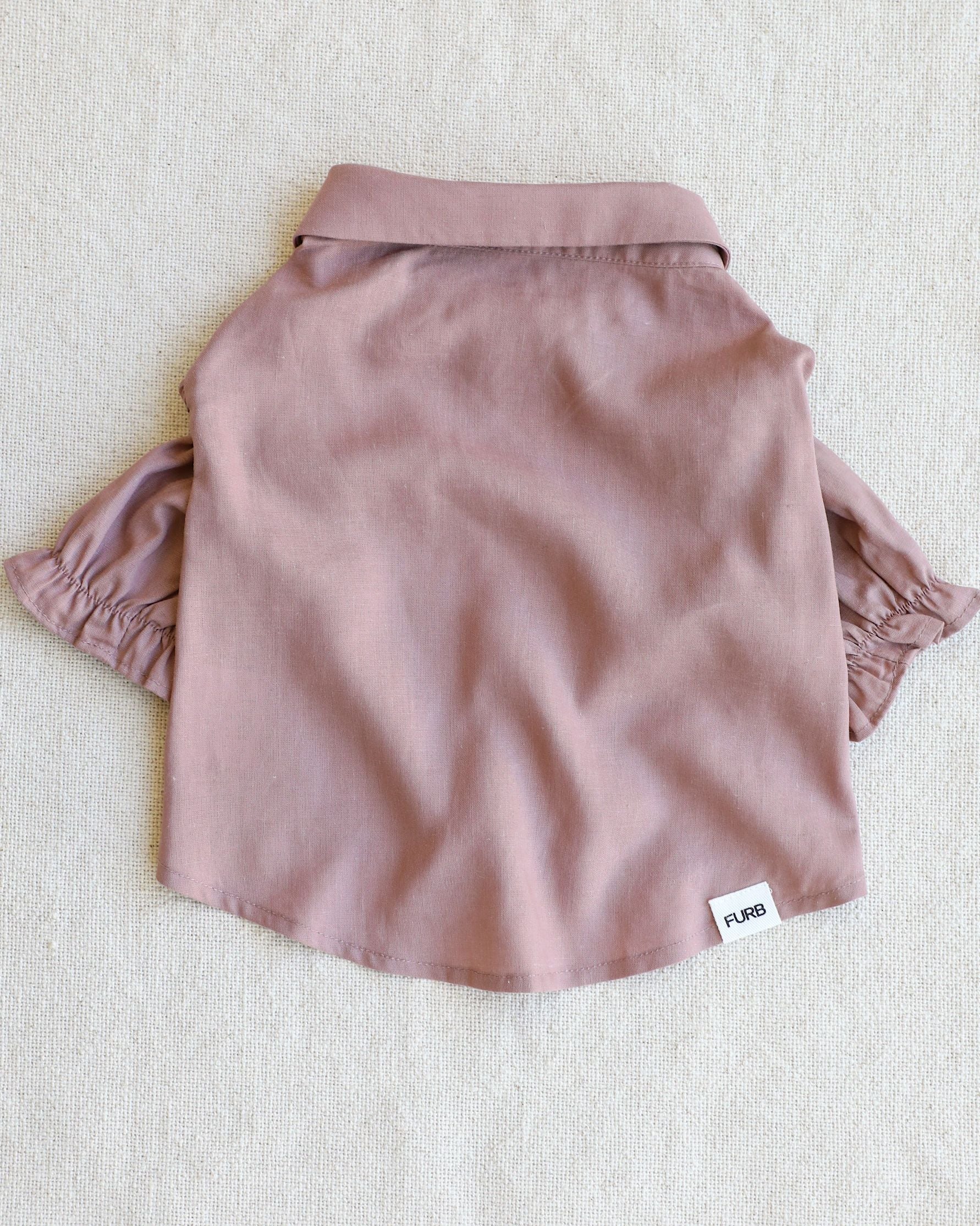 Mon Petit Rose Linen Dog Blouse - Image 5
