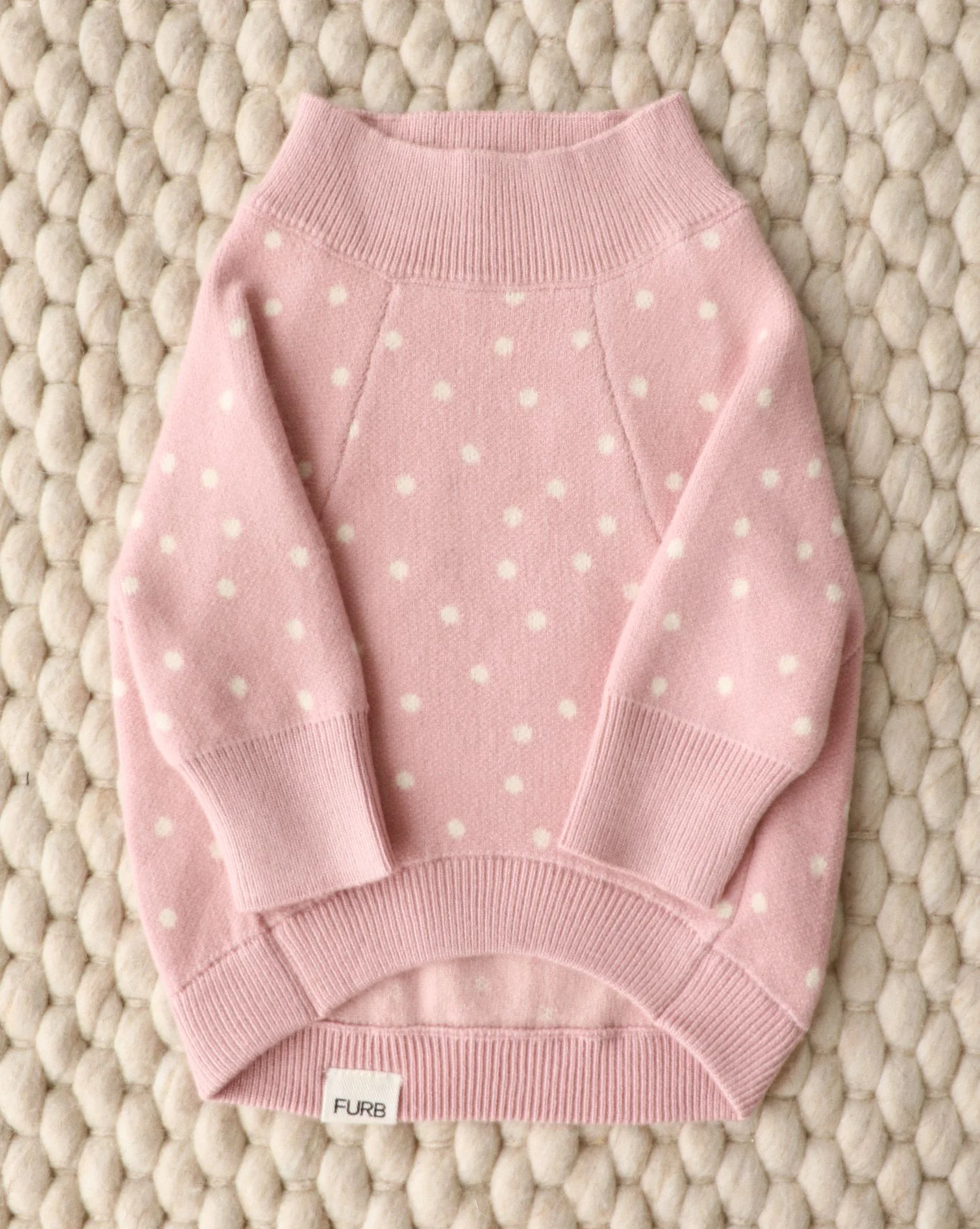 Bailey Pink Polka Dot Dog Sweater