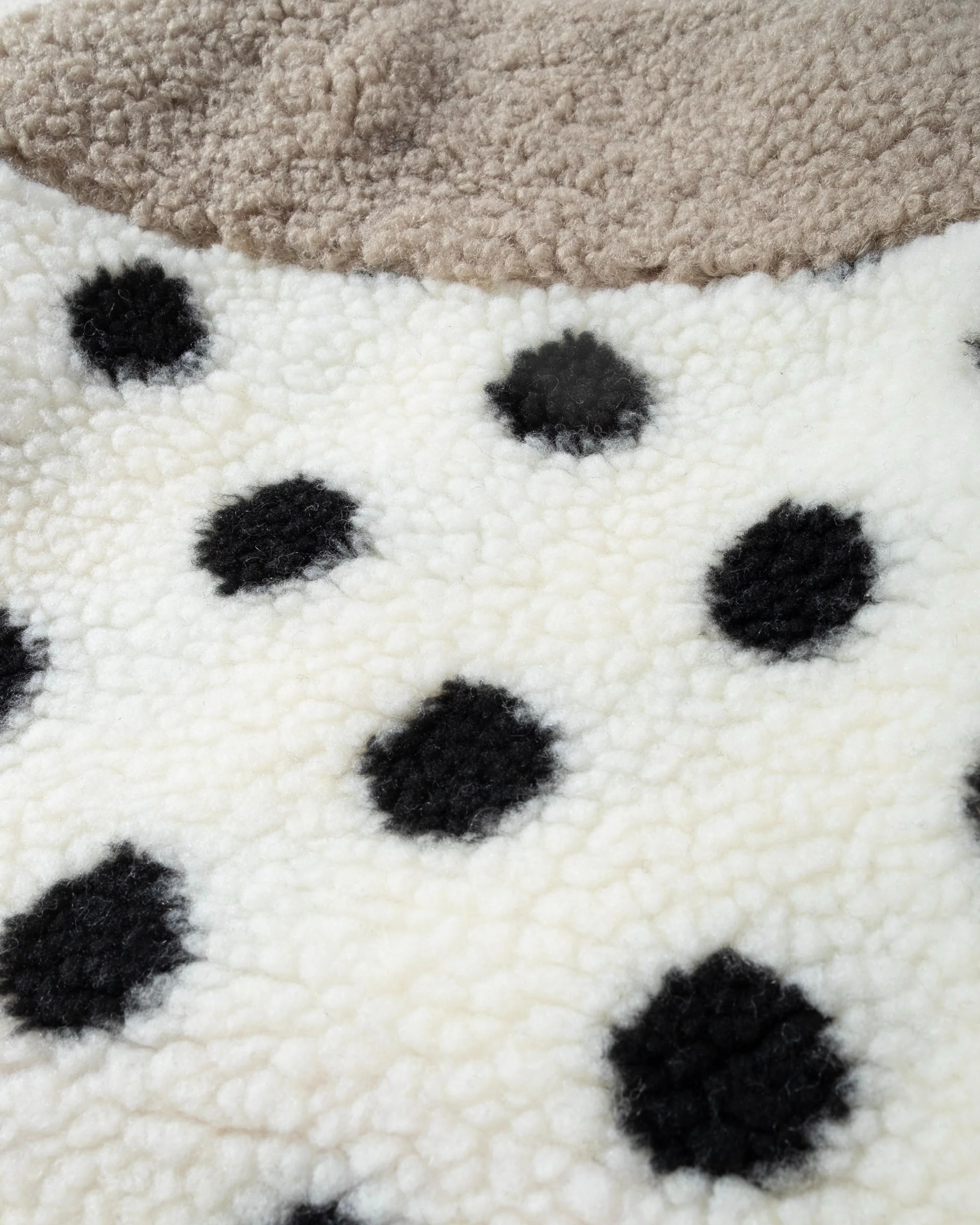 Shiba Polka Dot + Coral Sherpa Dog Pullover - Image 5