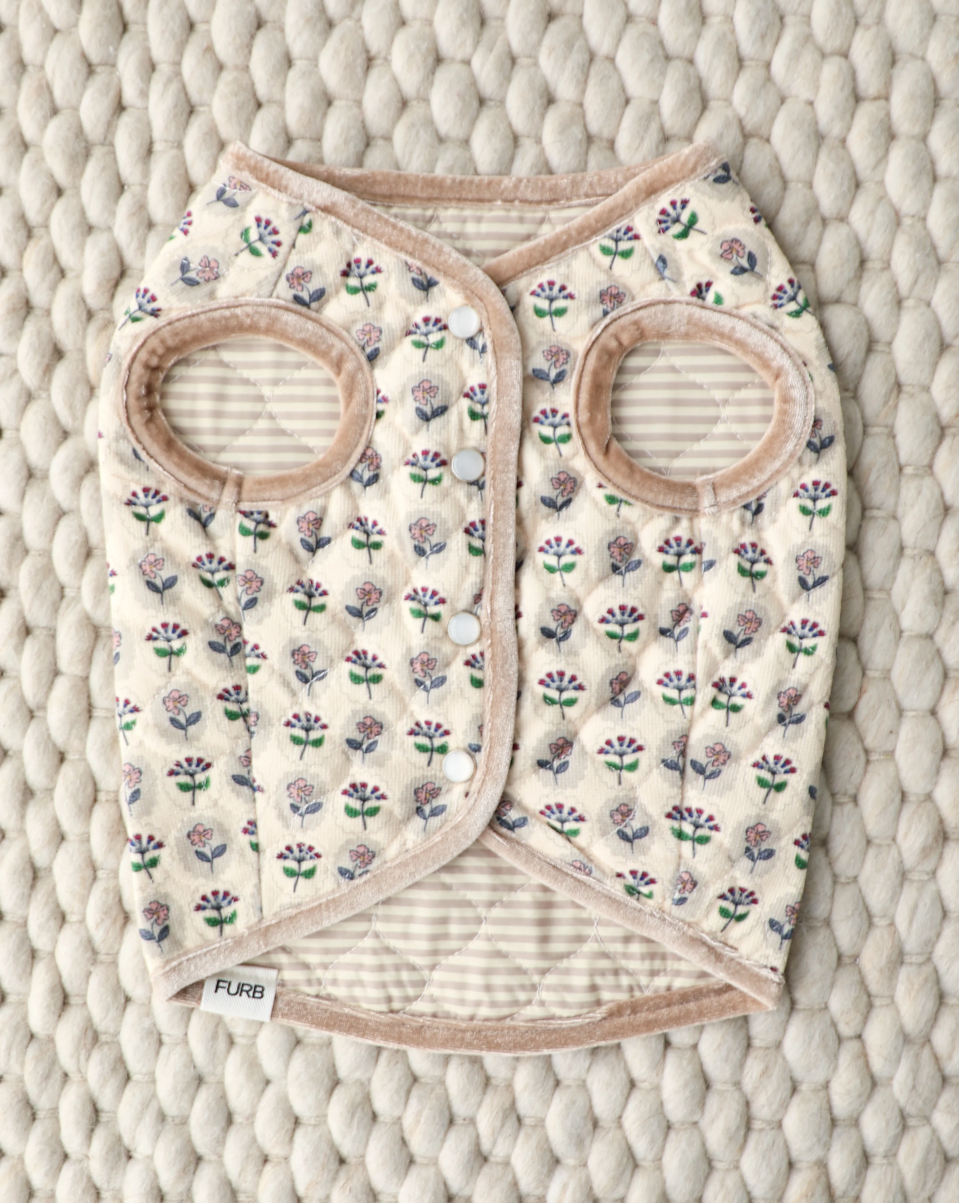 Fur-get Me Not Floral Quilted Dog Vest