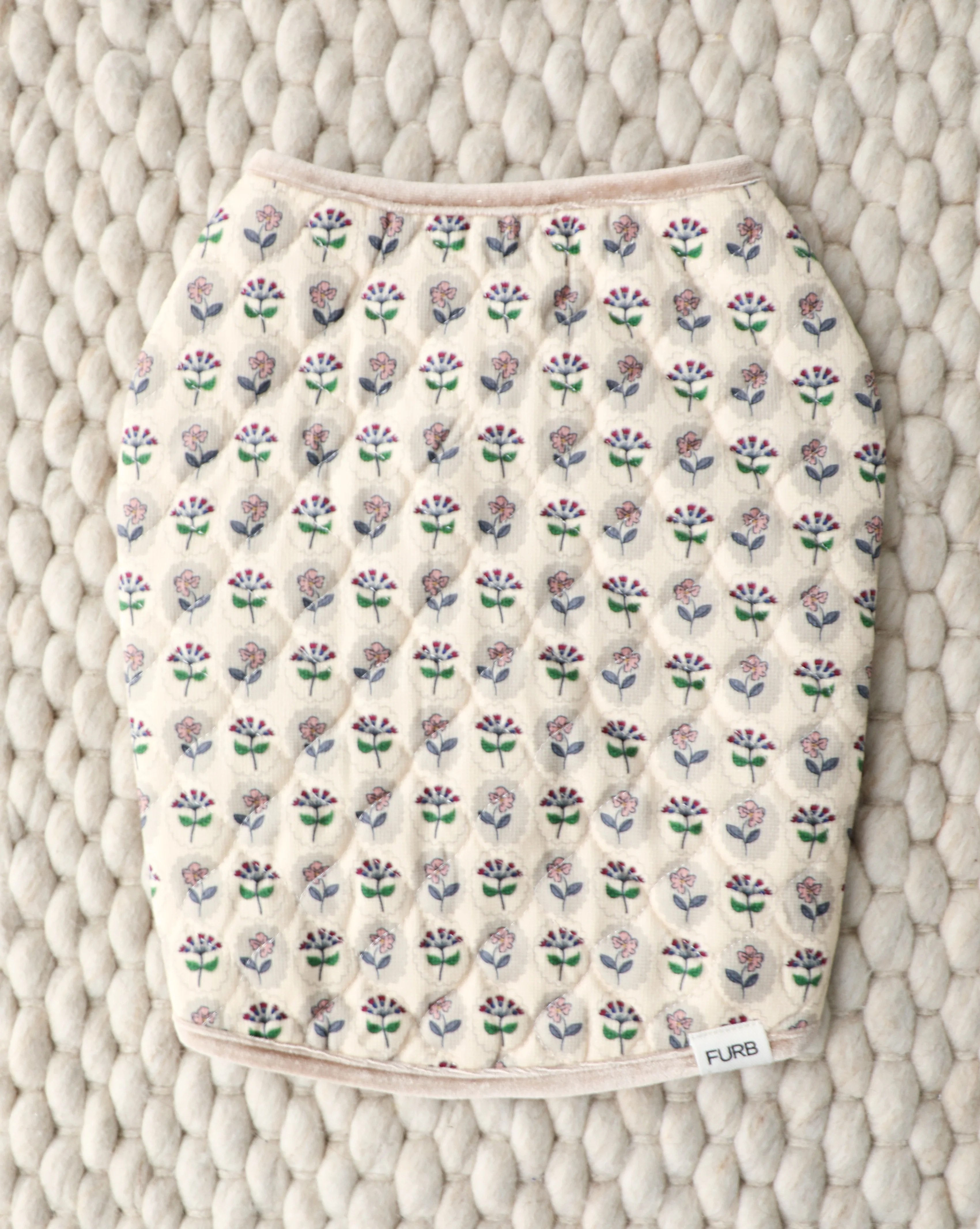 Fur-get Me Not Floral Quilted Dog Vest - Image 2