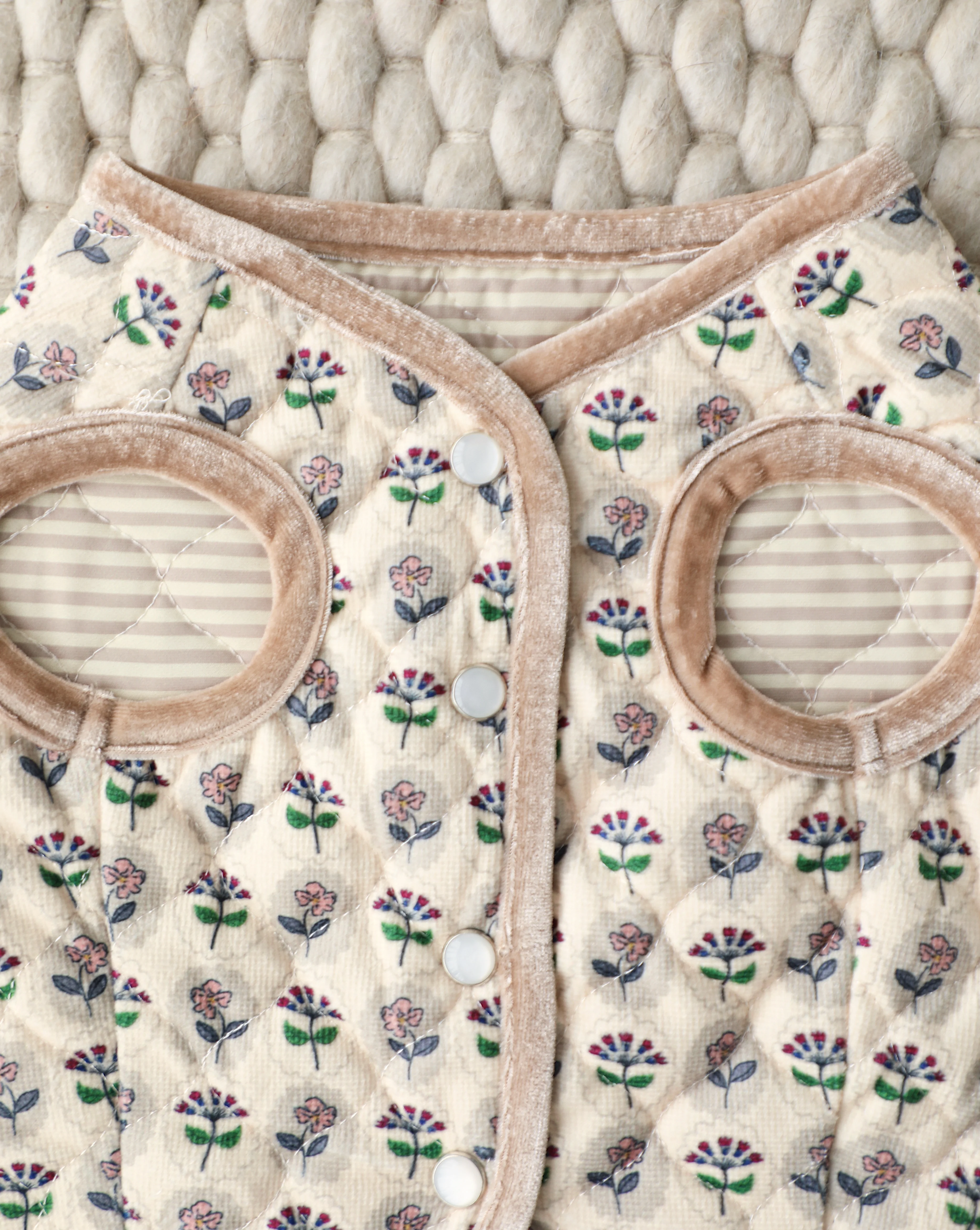 Fur-get Me Not Floral Quilted Dog Vest - Image 3