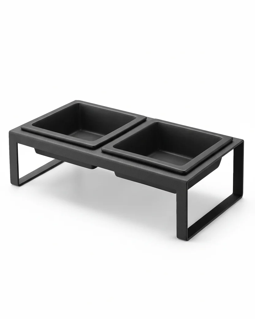 Snack Society Black Dog Bowl Set - Image 3