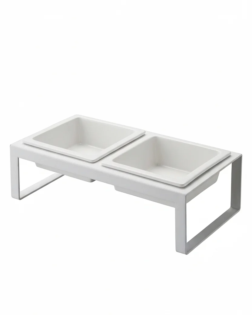 Snack Society White Dog Bowl Set - Image 3