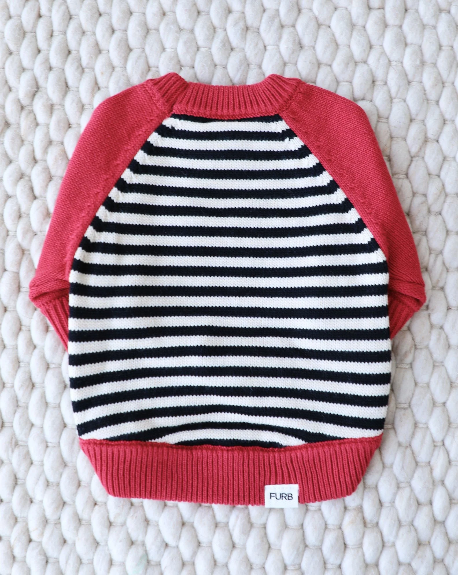 Bookworm Red Colorblock Sweater - Image 3