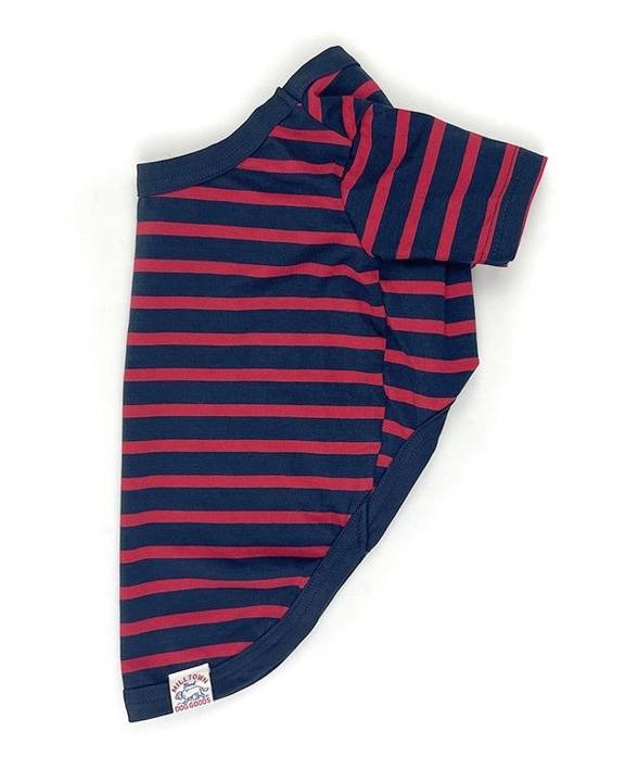 Tiny Gondolier Red + Navy Stripe Tee - Image 2