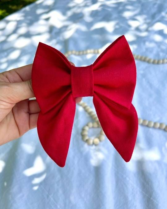 Prim + Pupper Red Lady Bow - Image 2