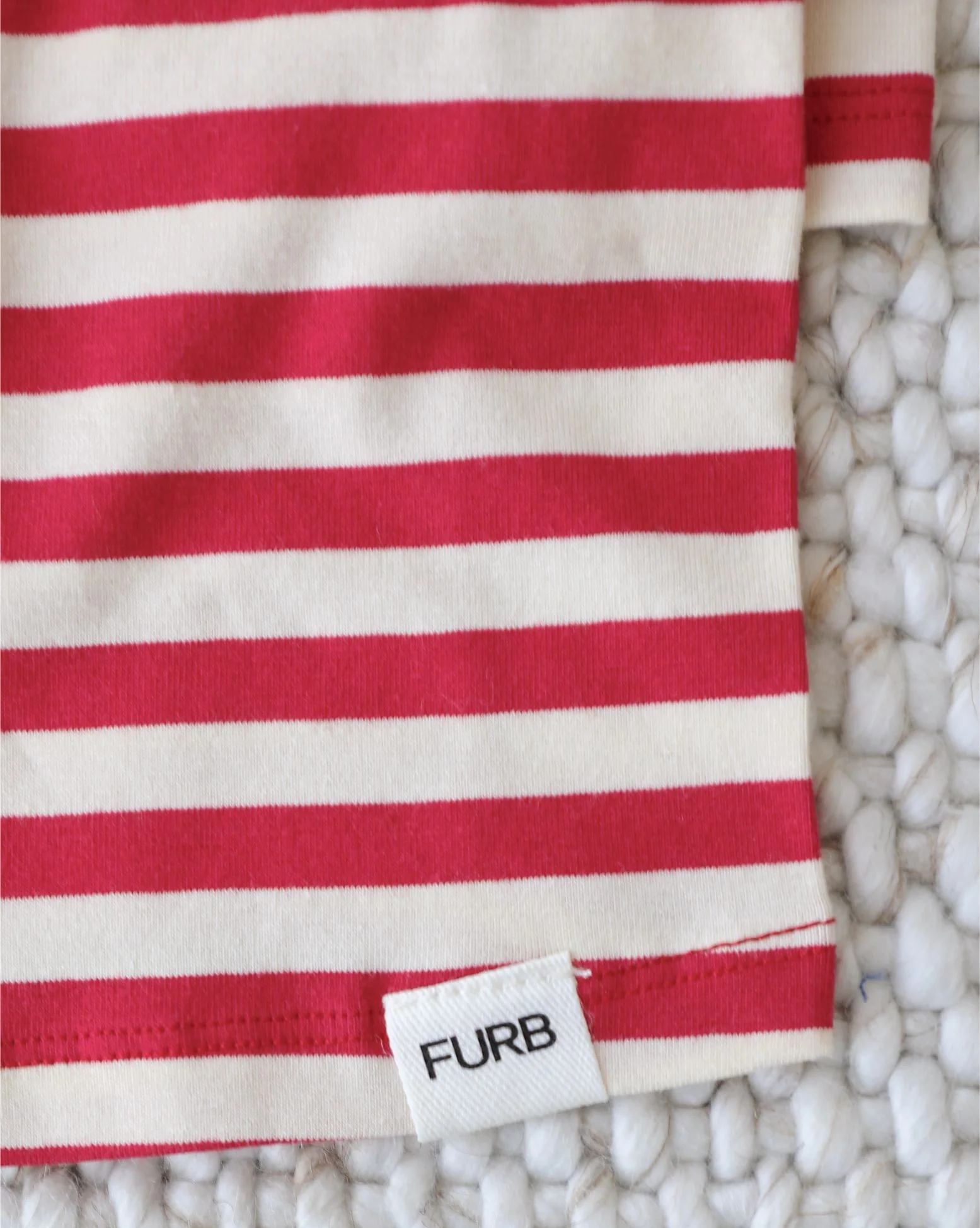 Casual Cutie Red + White Relaxed Dog T-Shirt - Image 4
