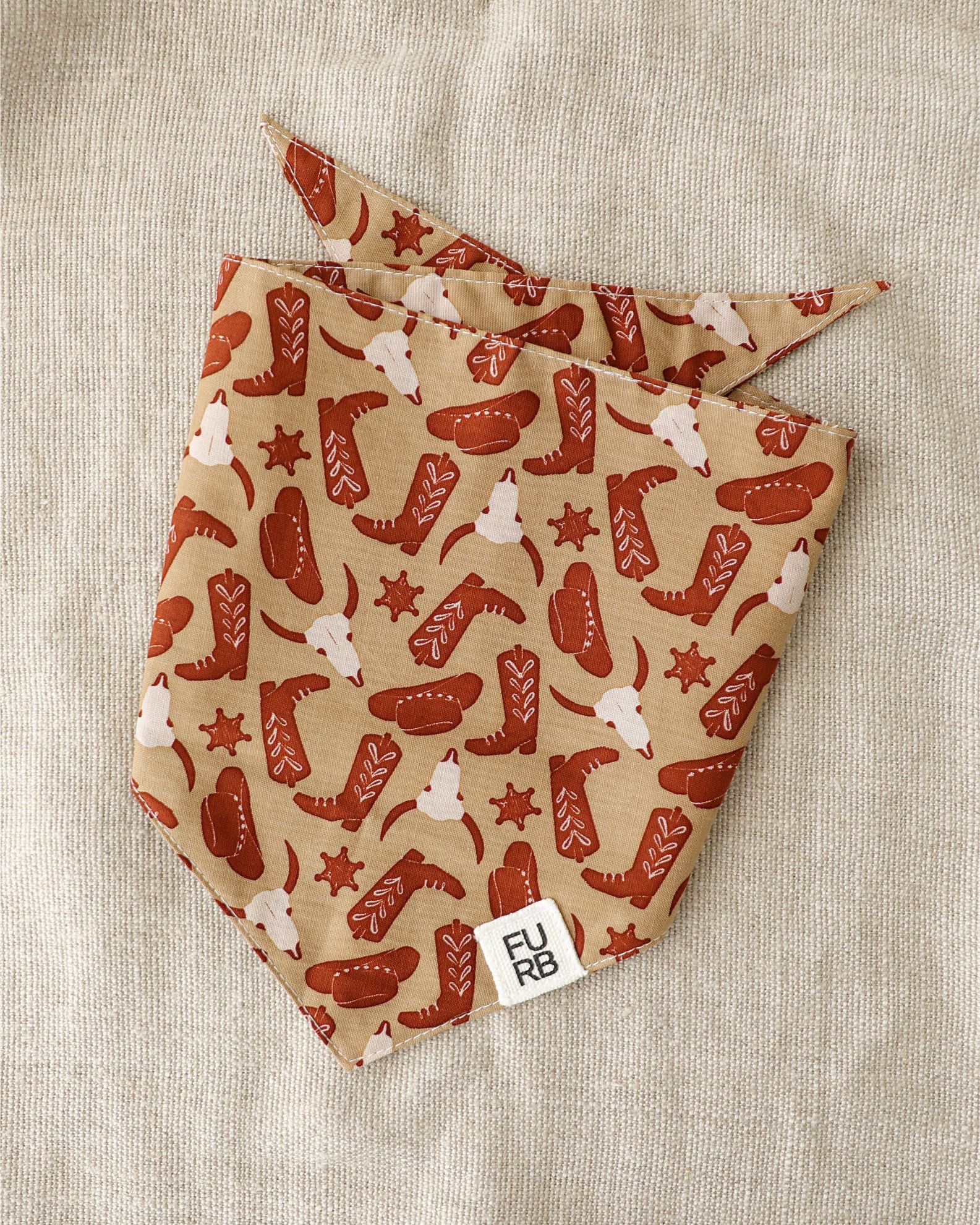 Buckaroo Western Print Dog Bandana - Image 3