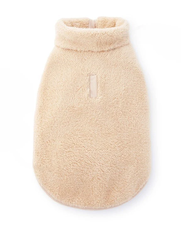 Snuggle Season Wheat Sherpa Dog Jacket - Image 3