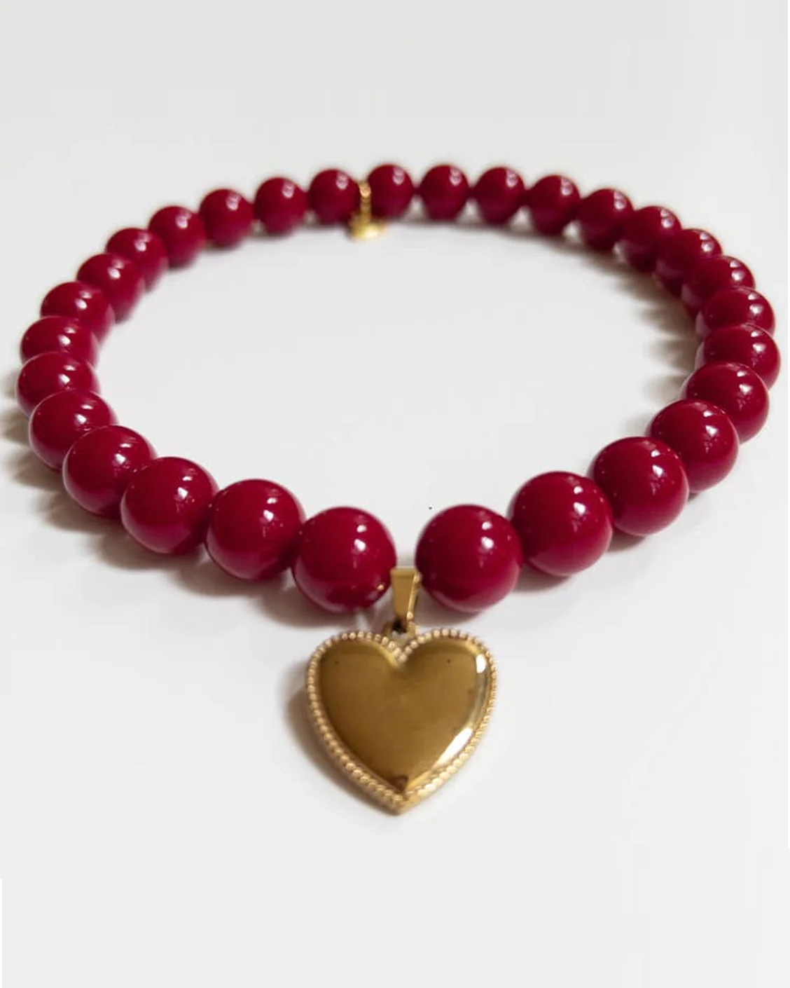 Polished Pup Red Dog Necklace