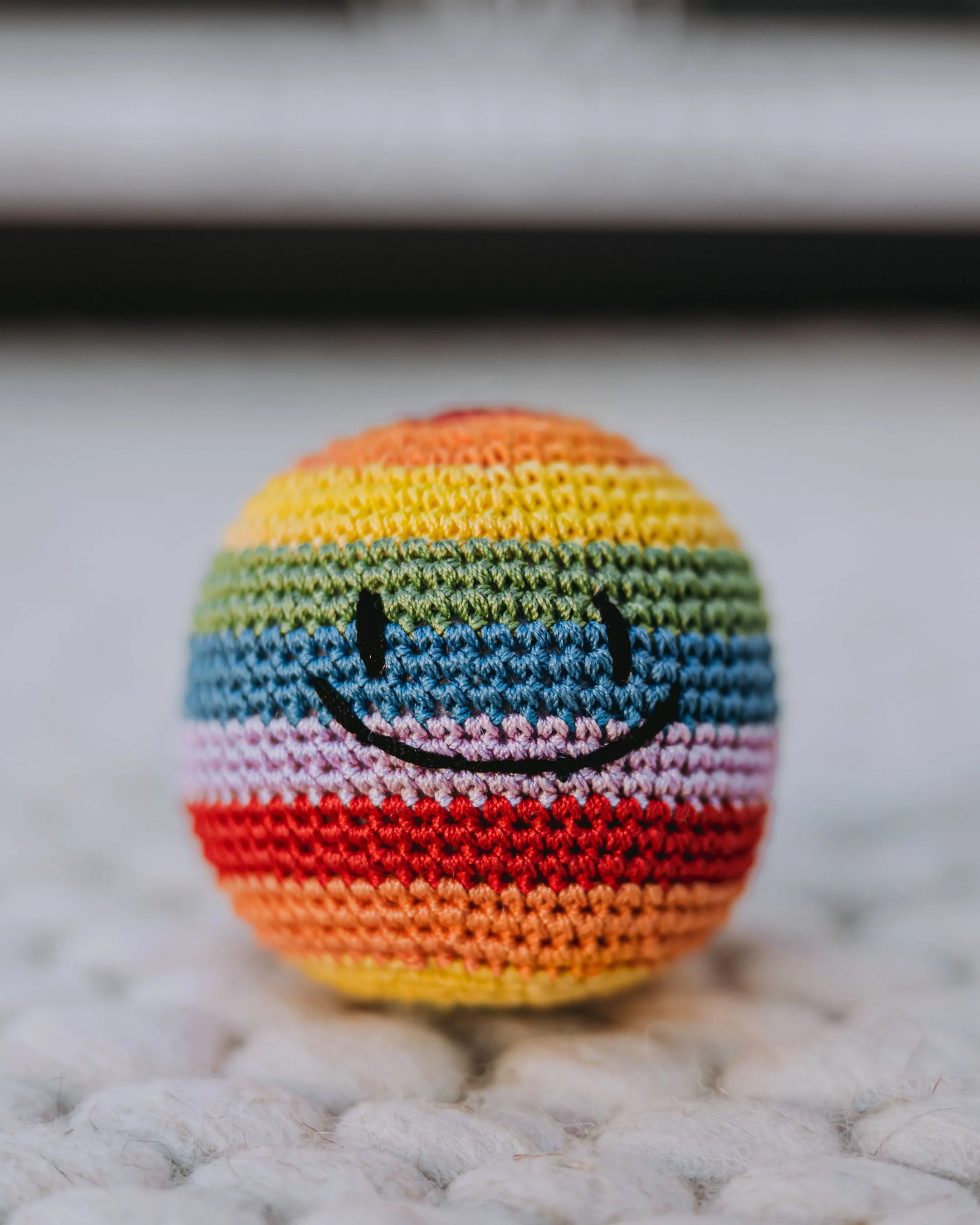Basic Studio Smiley Face Ball in Rainbow