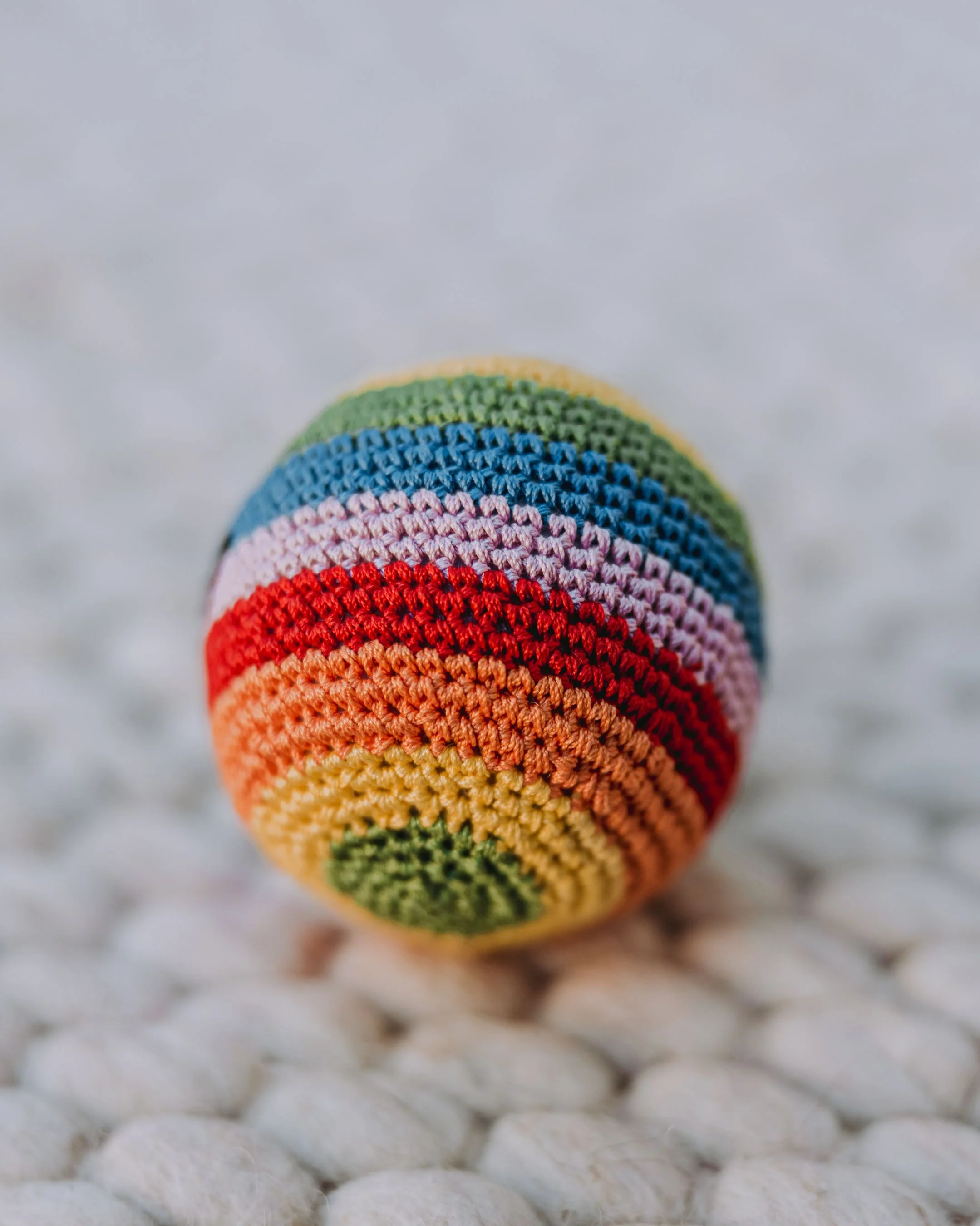 Basic Studio Smiley Face Ball in Rainbow - Image 2