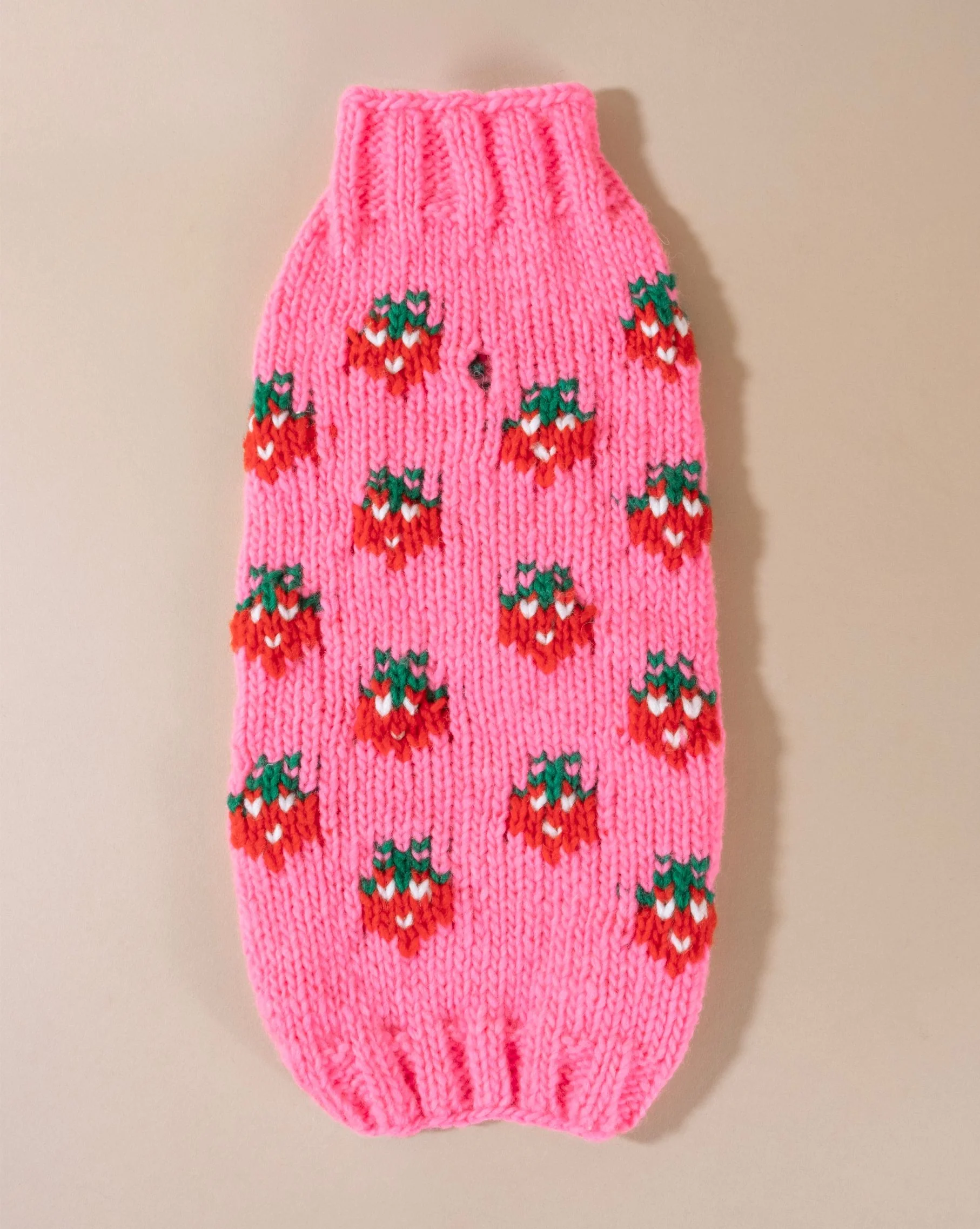Berry Cute Hot Pink Dog Sweater