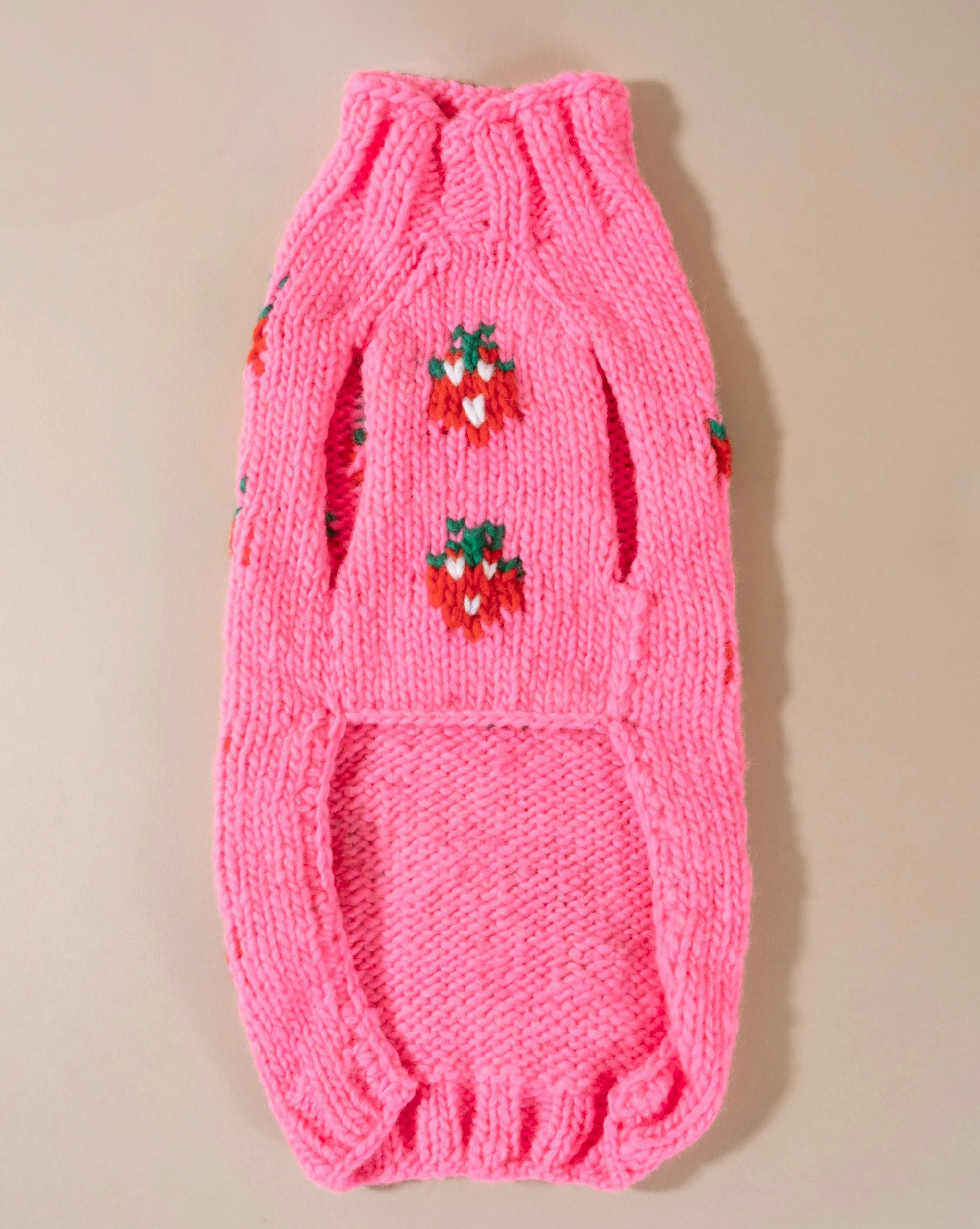 Berry Cute Hot Pink Dog Sweater - Image 2