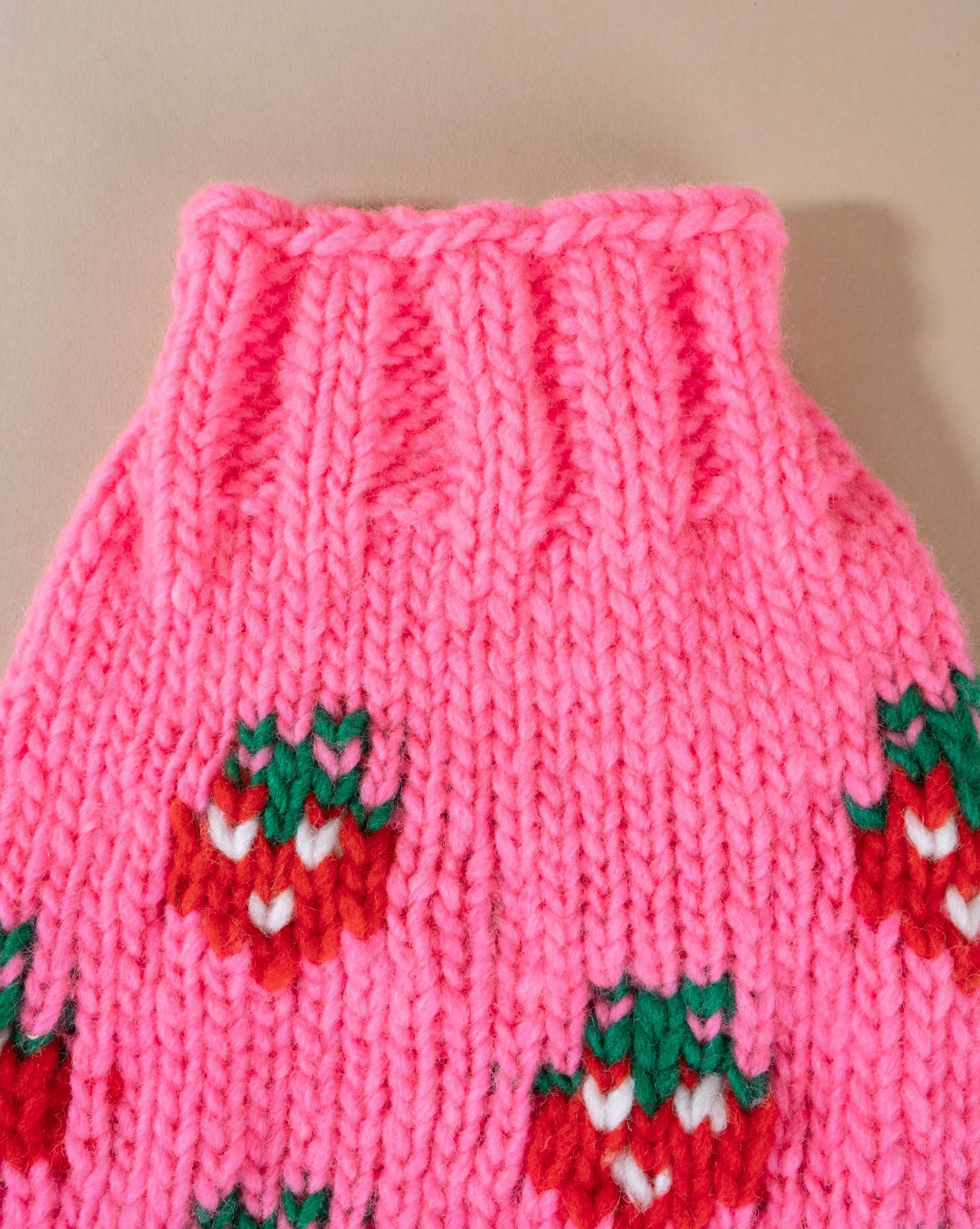Berry Cute Hot Pink Dog Sweater - Image 3