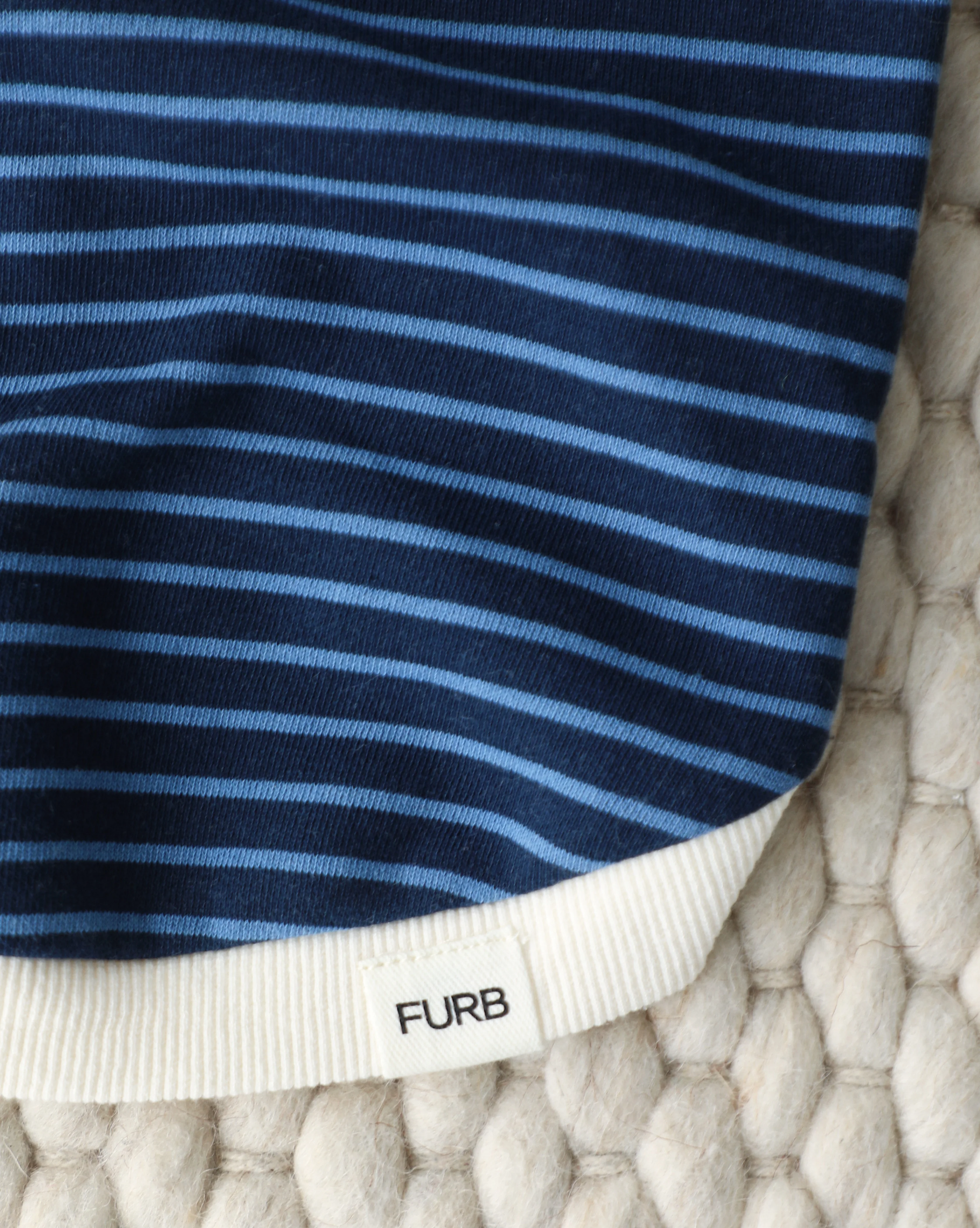 Calvin Blue Striped Dog Sweatshirt - Image 4