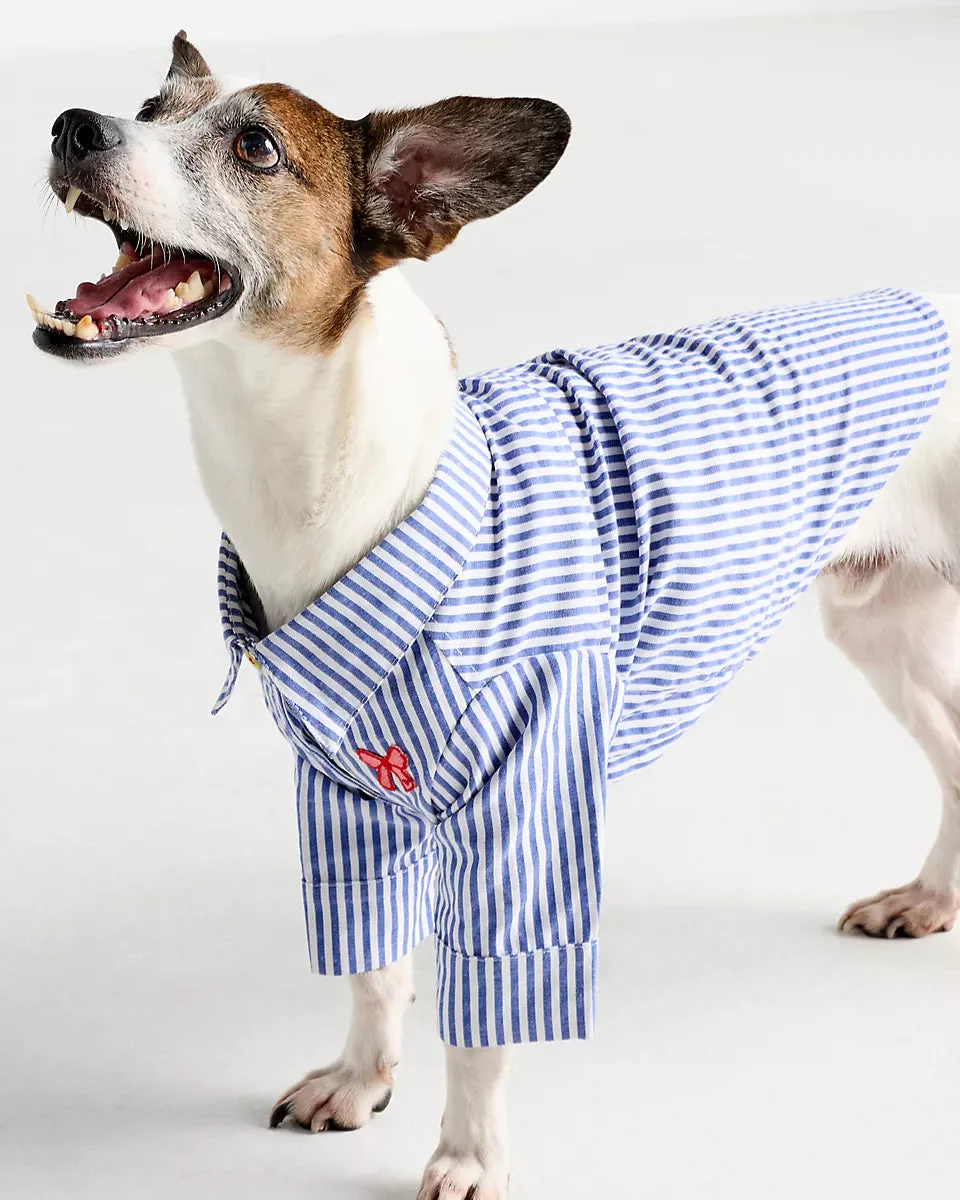 Nantucket Blue + White Striped Button Up - Image 6