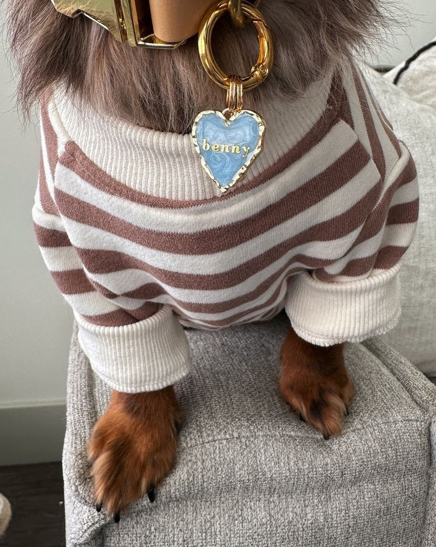 Camden Brown Striped Dog Sweatshirt - Image 7
