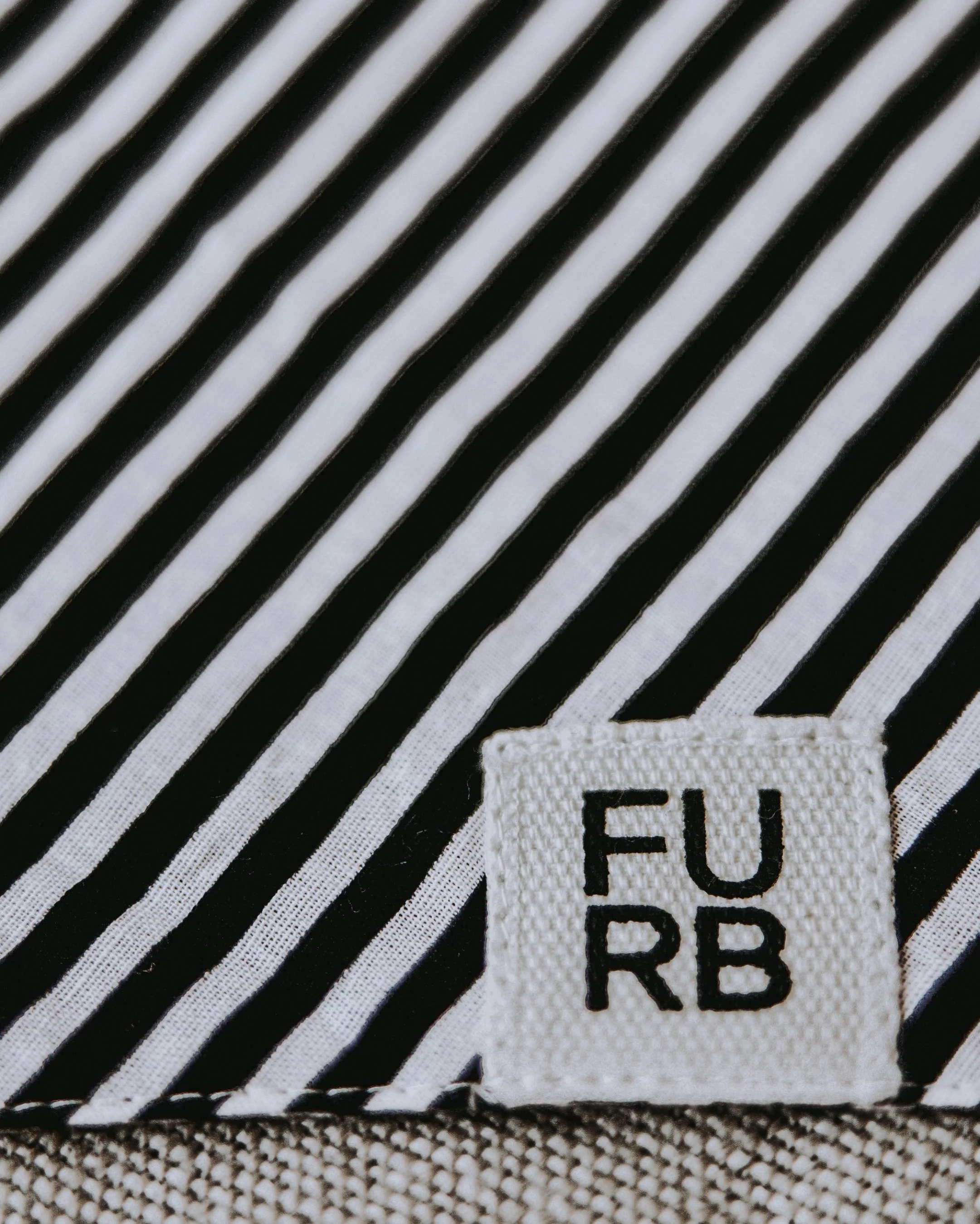Captain Black + White Striped Dog Bandana - Image 4