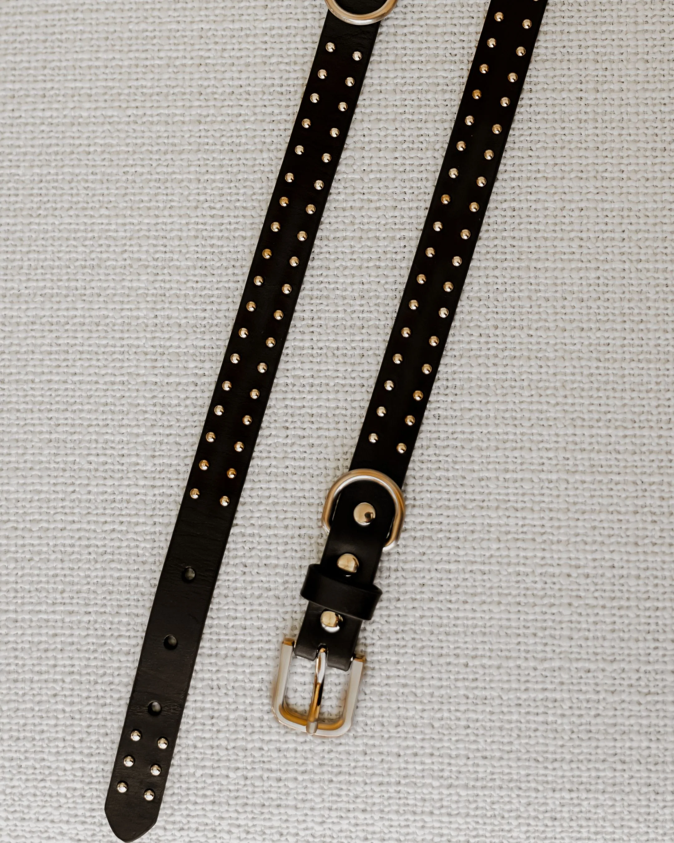 What a Stud Black Leather Dog Collar - Image 3