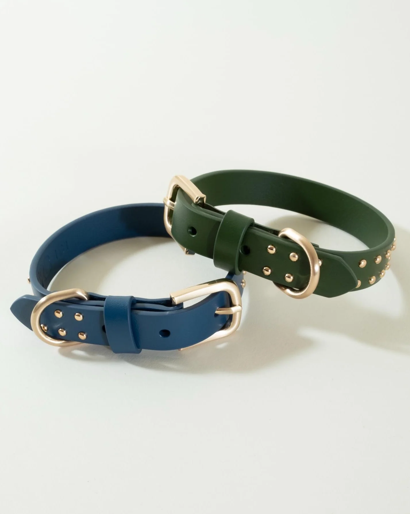 What a Stud Anchor Blue Leather Dog Collar - Image 9